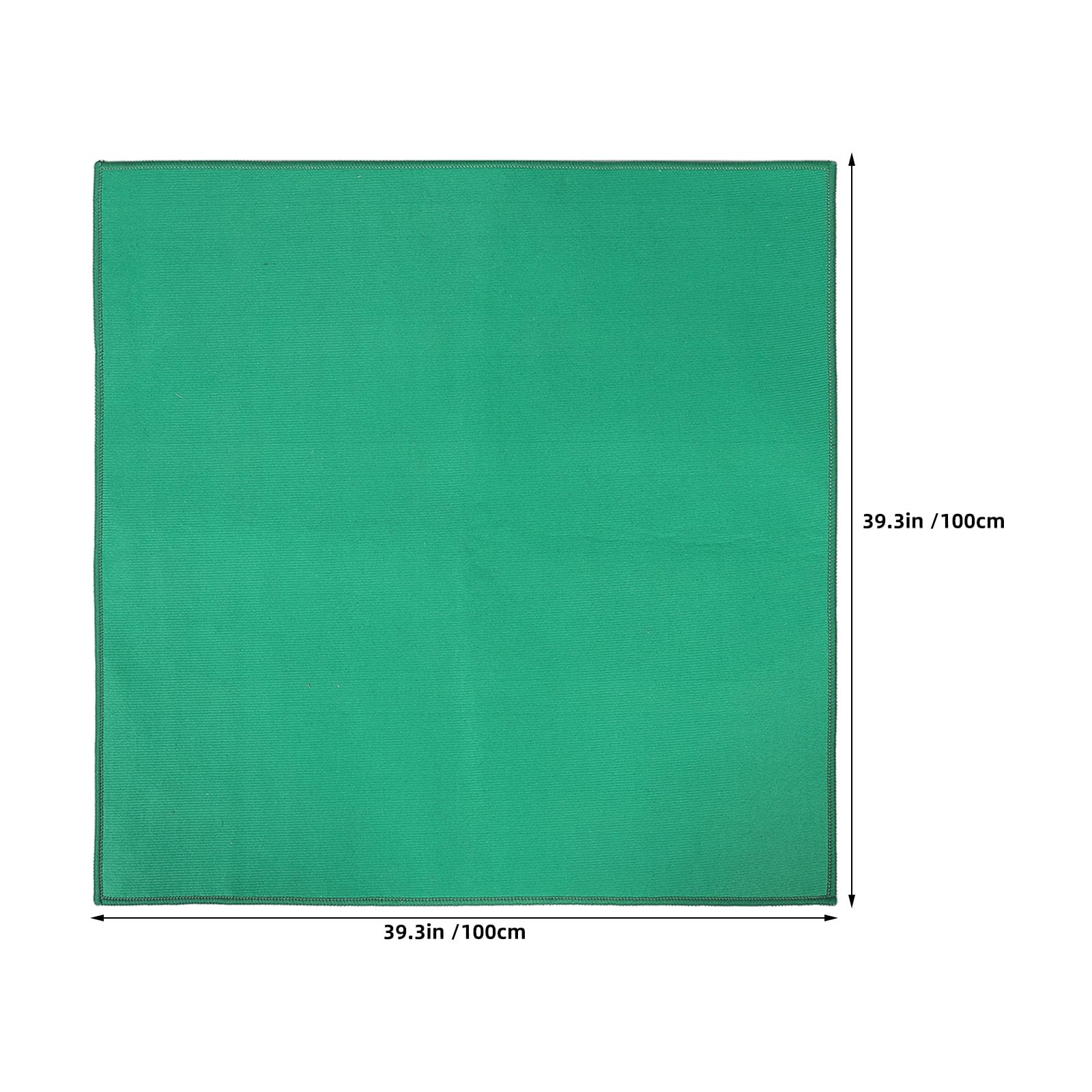 Alipis Tapete de Mahjong Cuadrado Antideslizante y Acolchado para Mesa de Juego, Superficie Cómoda para Manos, Material de Tela Verde Adecuado para Noches de Juego en Familia