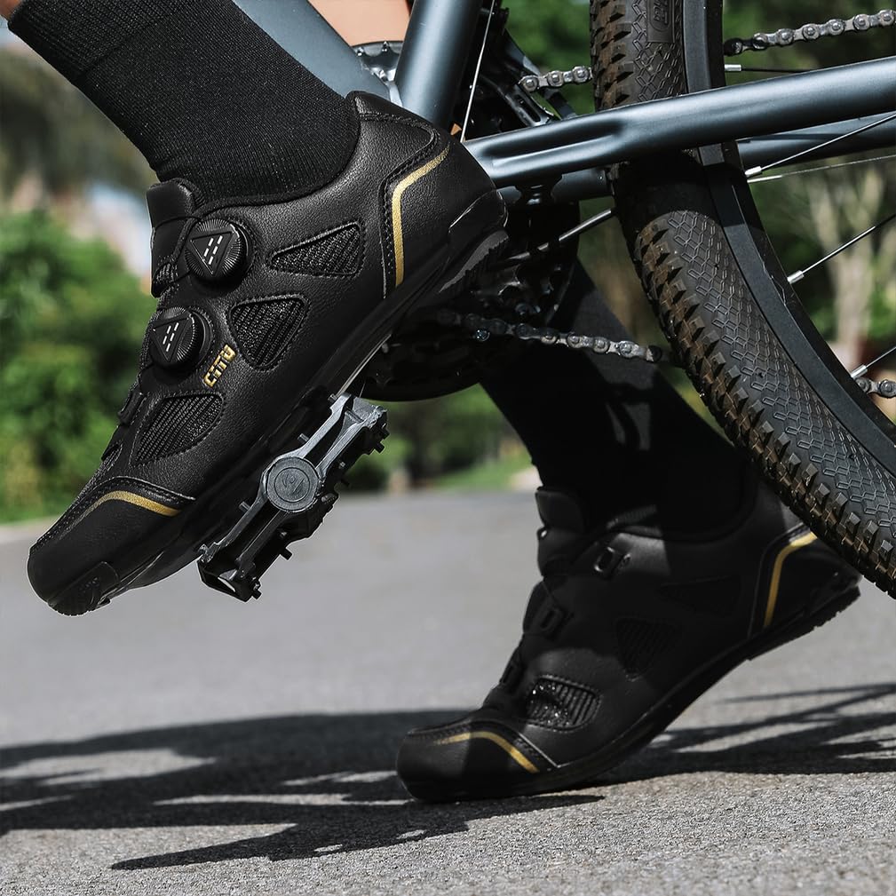 Zapatillas de Ciclismo para Hombre Mujer Zapatos Bicicleta de Entrenamiento Carretera Respirables Compatibles con SPD/SPD-SL Lock System