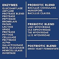 Vista 9 de 4-in-1 Prebiotic Probiotic & Postbiotic for Women & Men, Complete Gut & Digestive Support Supplement, Pre Post Probiotics & Digestive Enzymes 60