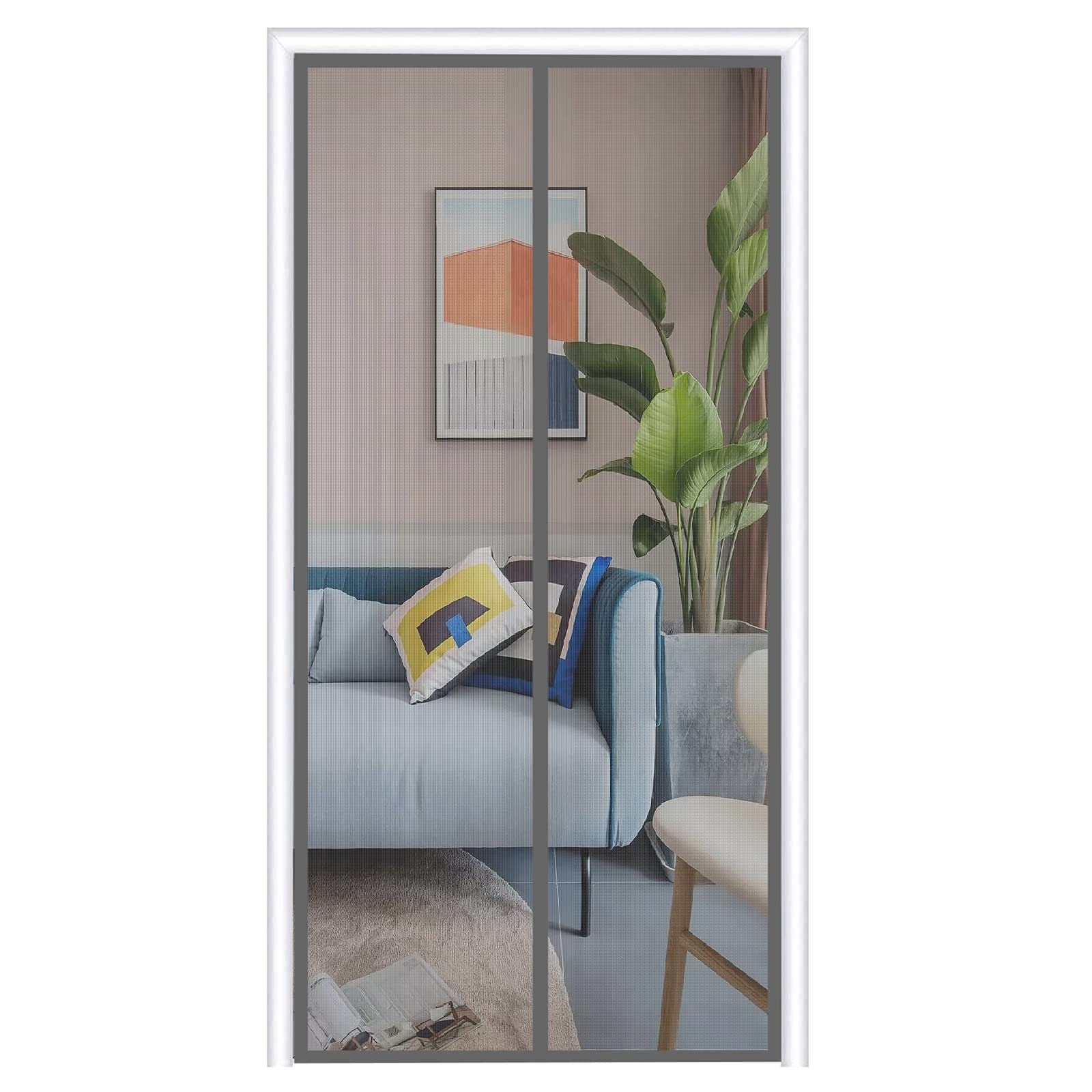Puerta Con Mosquitera Magnética, Cortina Para Puerta Antimosquitos, No