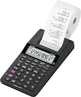 Calculadora com bobina Casio HR-10RC, 10 x 8 x 24 cm, preto