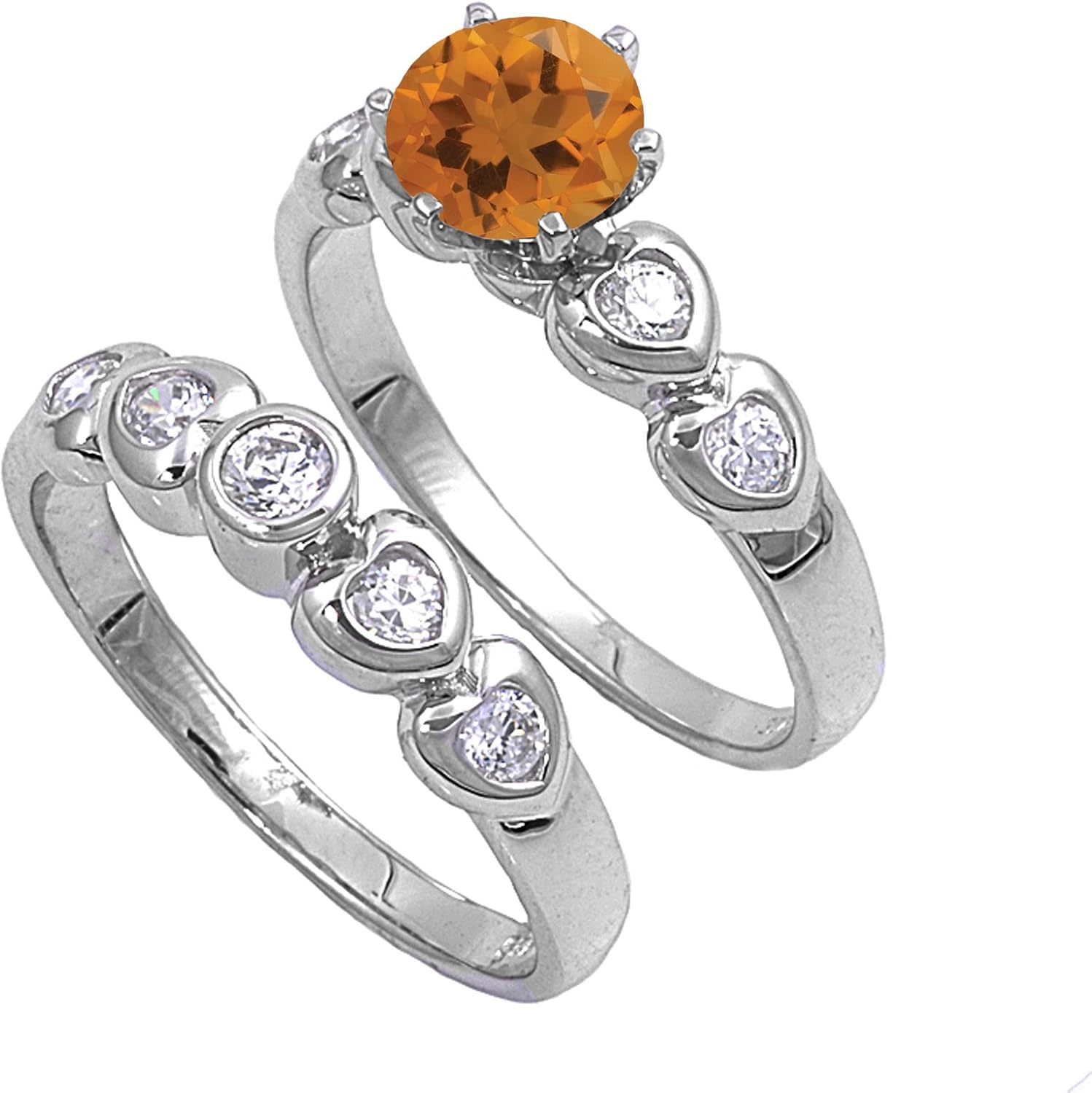 CHOOSE YOUR COLOR Sterling Silver Round Ring