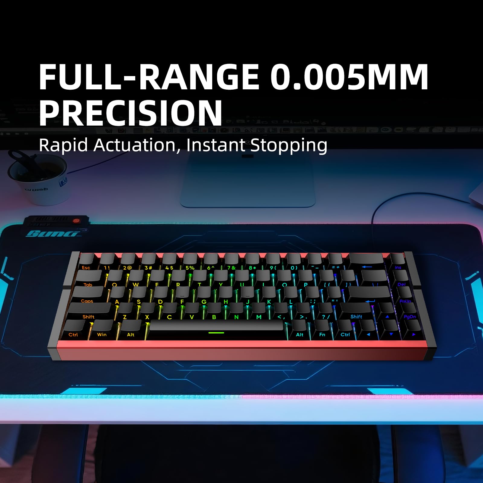 Amazon | IROK MG68ACE 68キー 有線磁気スイッチキーボード