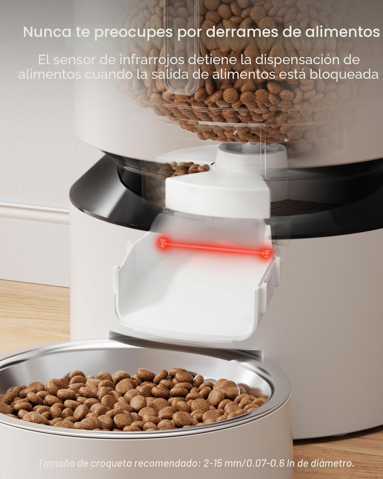 PETLIBRO 5L Comedero Gato Automatico, Dispensador Comida Gatos y Perros con 1–6 Comidas al día y Mensaje de Voz de 10 Segundos, Temporizador, Alimentador Automatico Gatos para Mascotas
