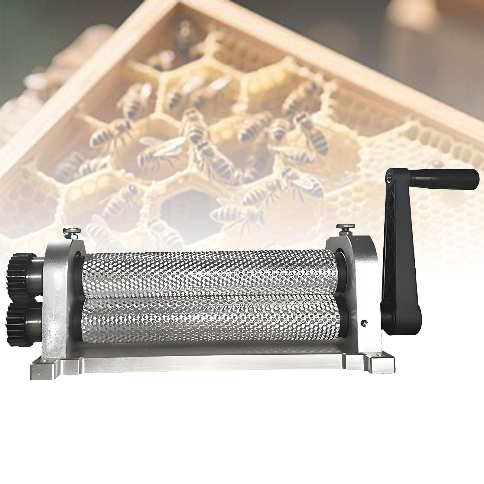 ExoticaBlend Beeswax foundation mill with 280mm rollers for production of honeycombs/bee wax/Sheet mill/Stamper Printing Machine Cell 5.4mm