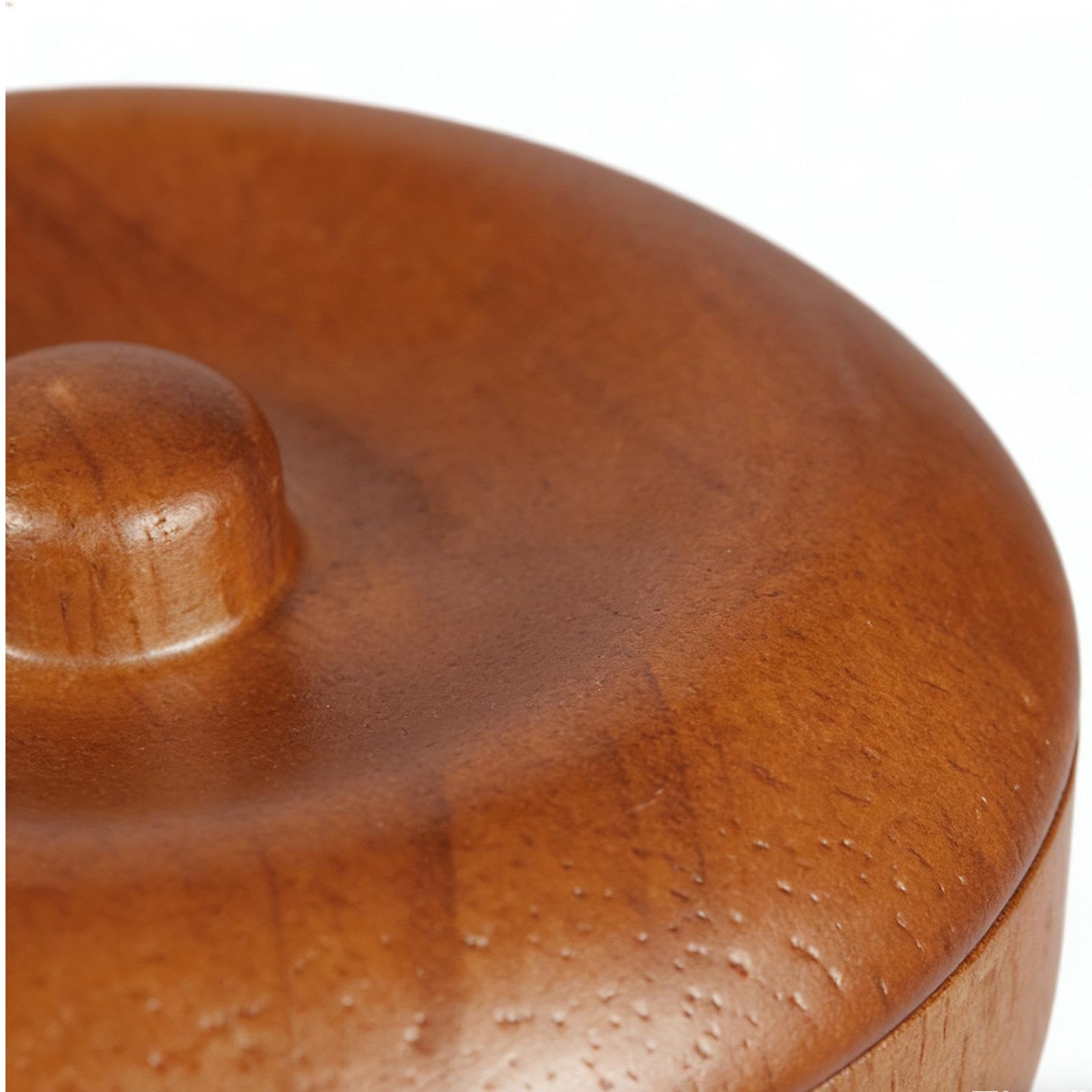Generisch Cuenco de espuma de afeitar de madera, con tapa, accesorios de afeitado, para el en casa, viajes en el baño, hotel, salón