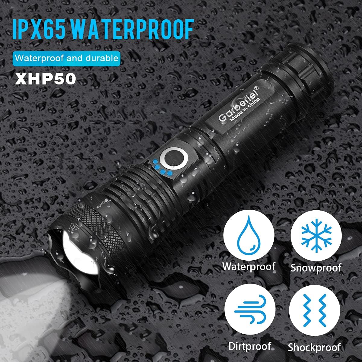 Flashlight Batteries Rechargeable Resistant activities Photo