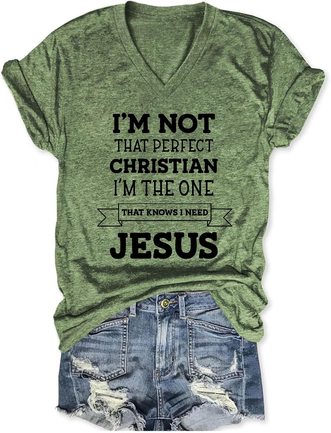 Christian Shirts for Women I Need Jesus Shirt Funny Graphic Religious Tshirts Faith Inspirational Tee