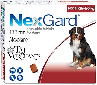(OG) TM Presents NEX Gard Chewable Tablet for Dogs of (25-50 kg)|| (1 Tablet) Price In India