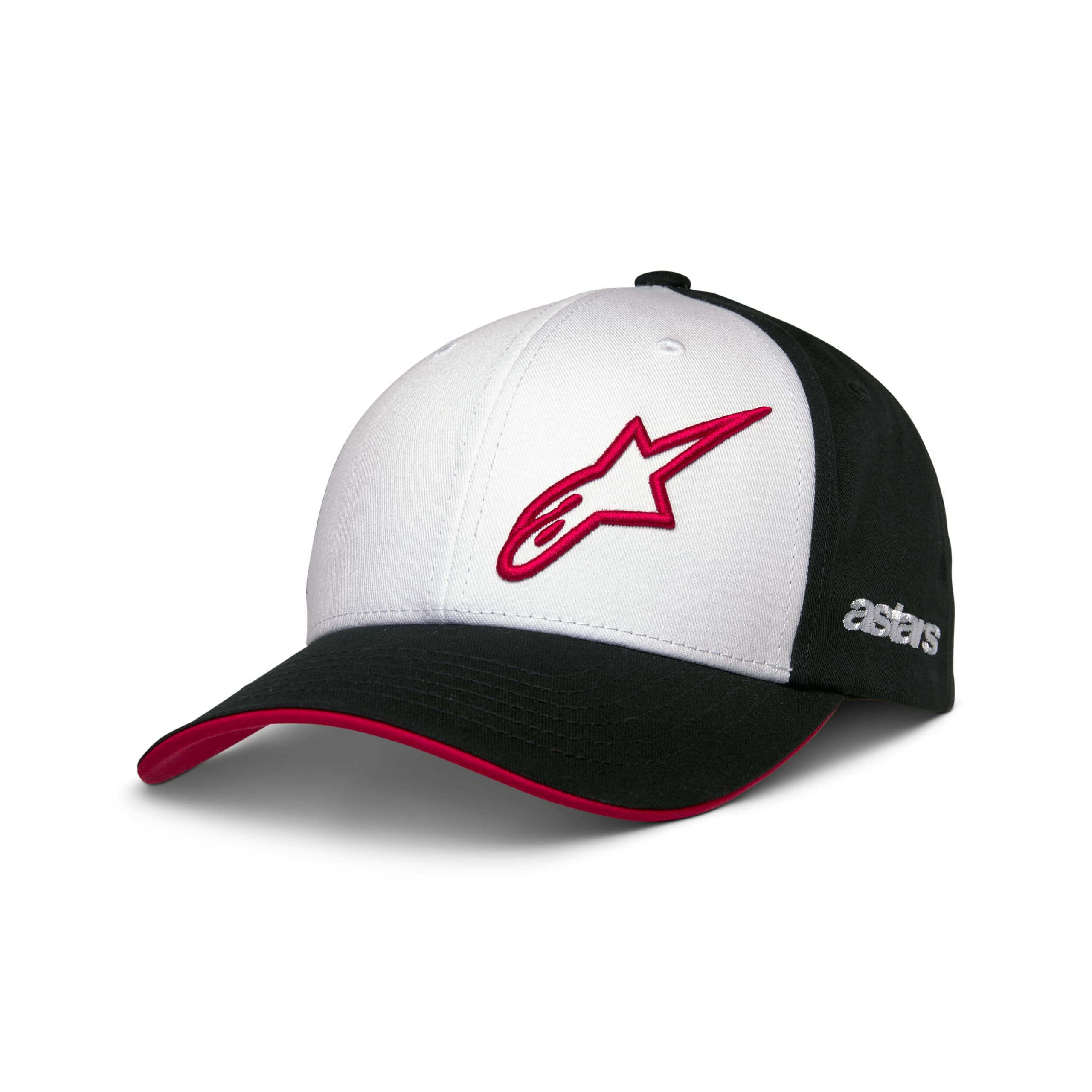 Alpinestars Men's White/Black/Red Sessionized Hat Baseball Cap, One Size
