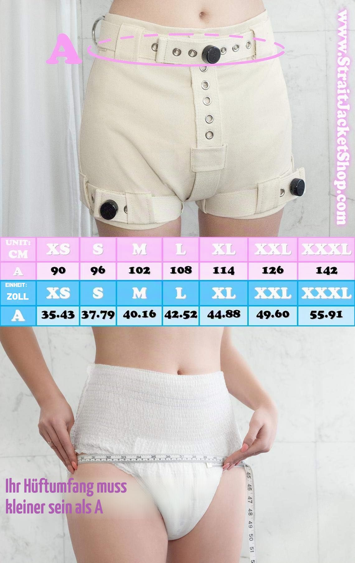 ABDL Strapazierfähige abschließbare Windelhöschen, Anti-Windelentfernung, Ault-Baby-Shorts mit Segufix-Verschlüssen, Rosa, Minze und Blau, Größe M, Baby-Mintgrün