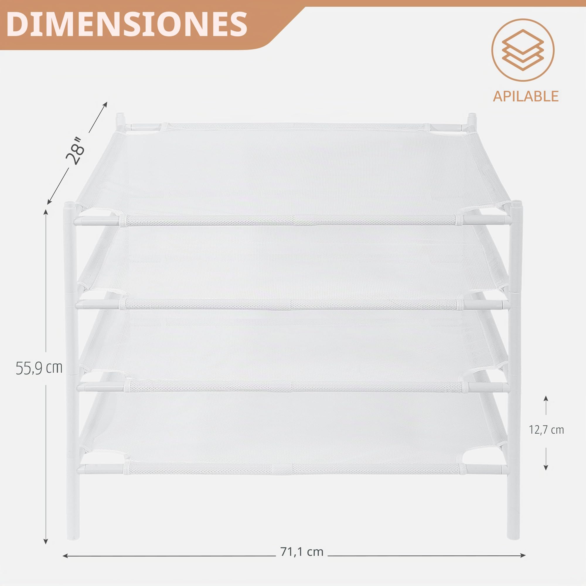 STORAGE MANIAC Estante de Secado de suéteres, Estante de Malla para secar Ropa, Estante de Secado de Ropa apilable, Secadora Plana para Prendas delicadas, Estante seco portátil para Interiores o