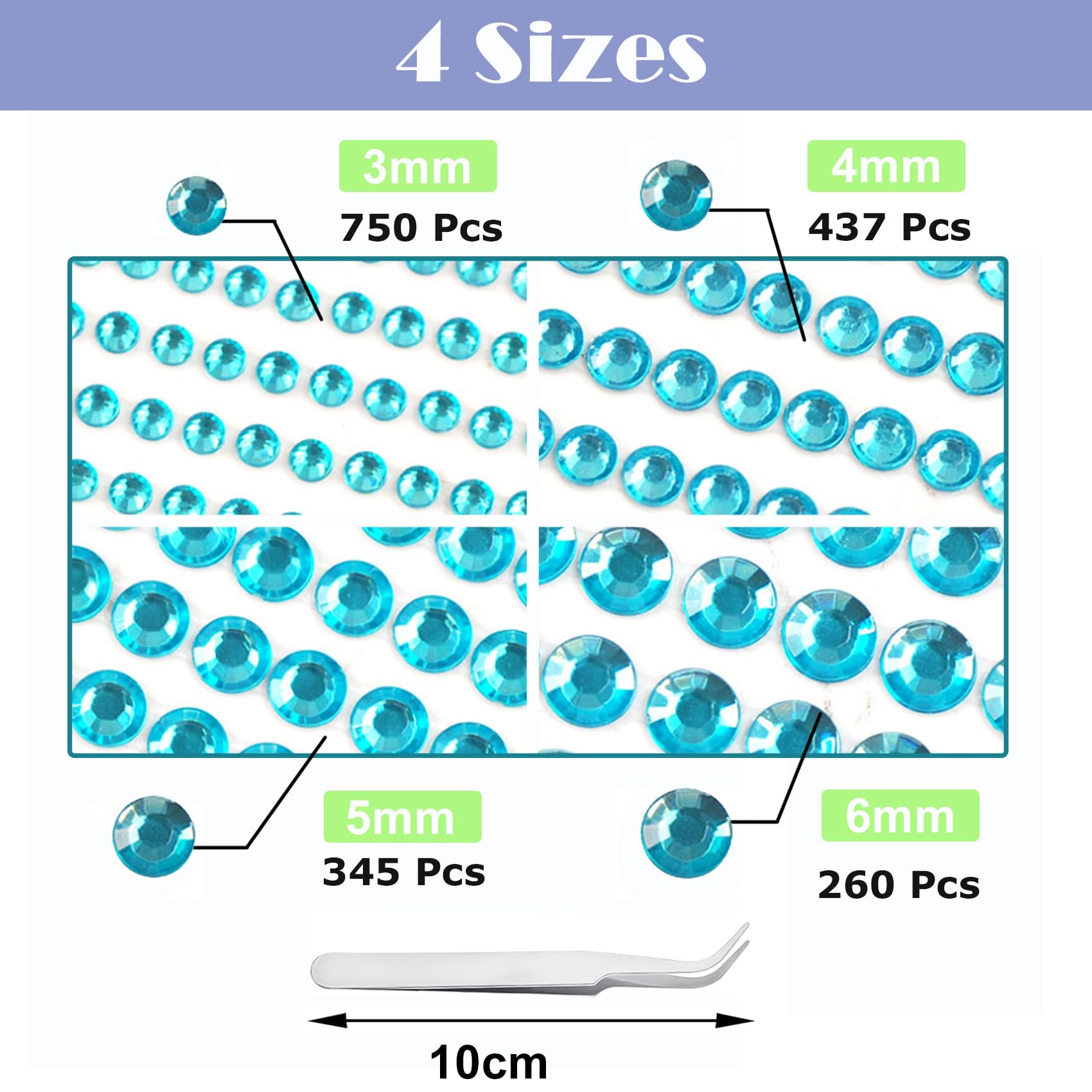 Lot De 4 000 Pierres Précieuses à Paillettes Pour Accessoires De Peinture Au Diamant, 20 Couleurs, Strass Ronds Brillants Pour Ongles, Pierres Précieuses, Loisirs Créatifs Ou Ornements (200 Pièces Par