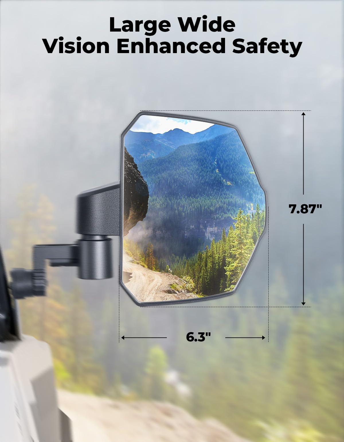 Amazon.com: KEMIMOTO Large Side Mirrors A-pillar UTV Mirror