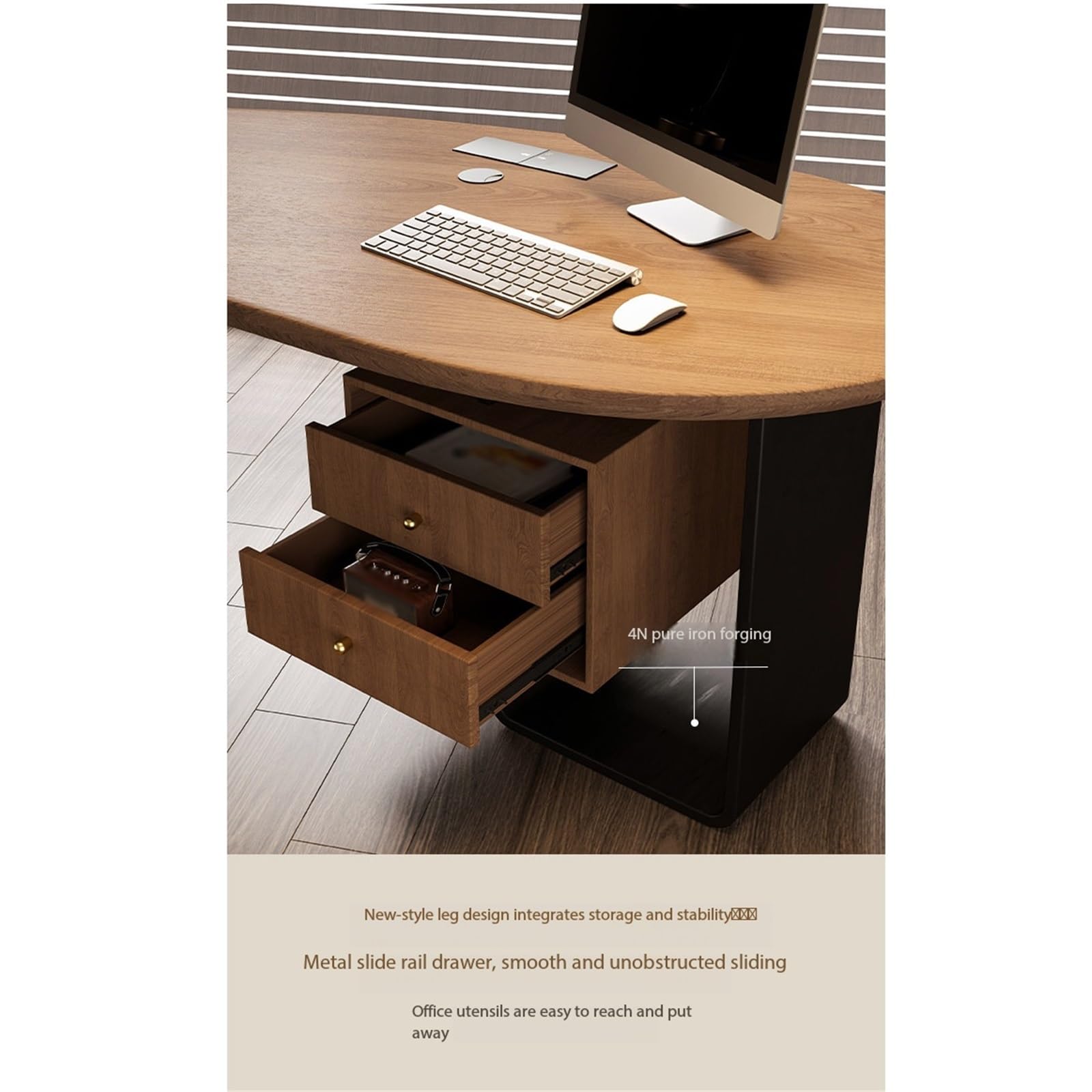 Versatile Tavolo da scrittura for computer ufficio Boss Desk Scrittoio