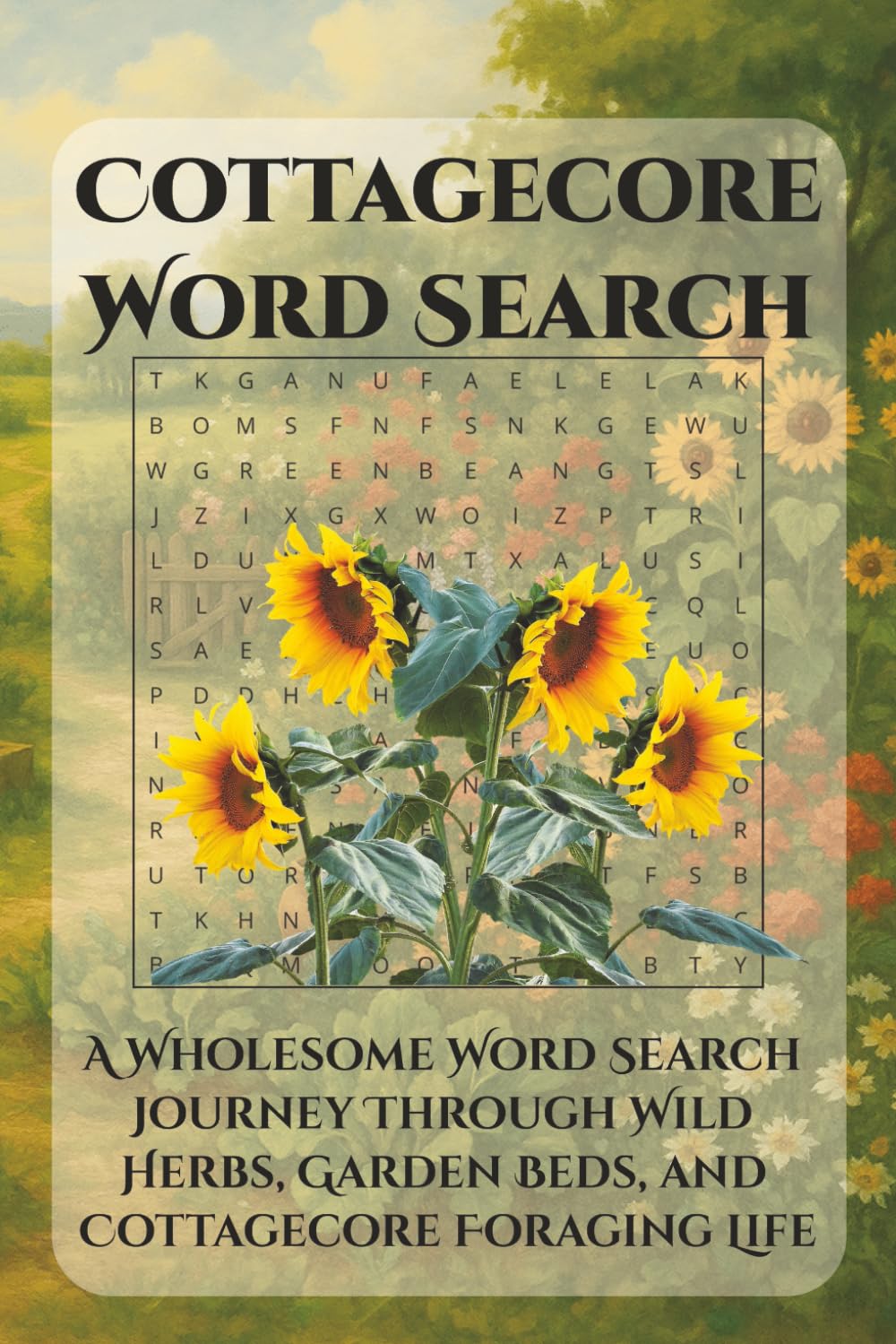 Cottagecore Gardening & Foraging Word Search Puzzle Book: Word Searches with Easy to Read Print about Cottage Gardens, Herbs, Foraging Finds, and More ... (Cottagecore Word Search Puzzle Books)