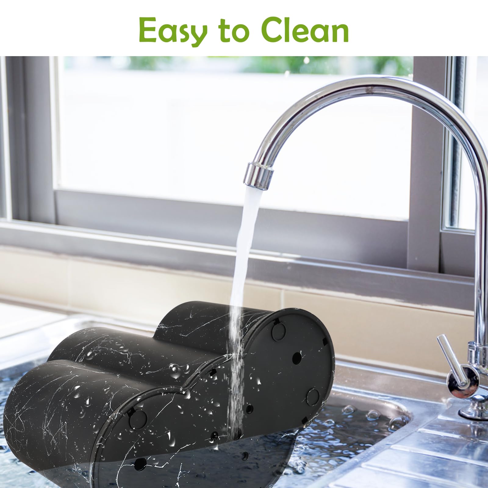 Portacoltelli 3 In 1 Con Base Rimovibile - Per Cucina, Con Slot Per Coltelli Fino A 14 Pollici, Design Antimuffa - Foto 8