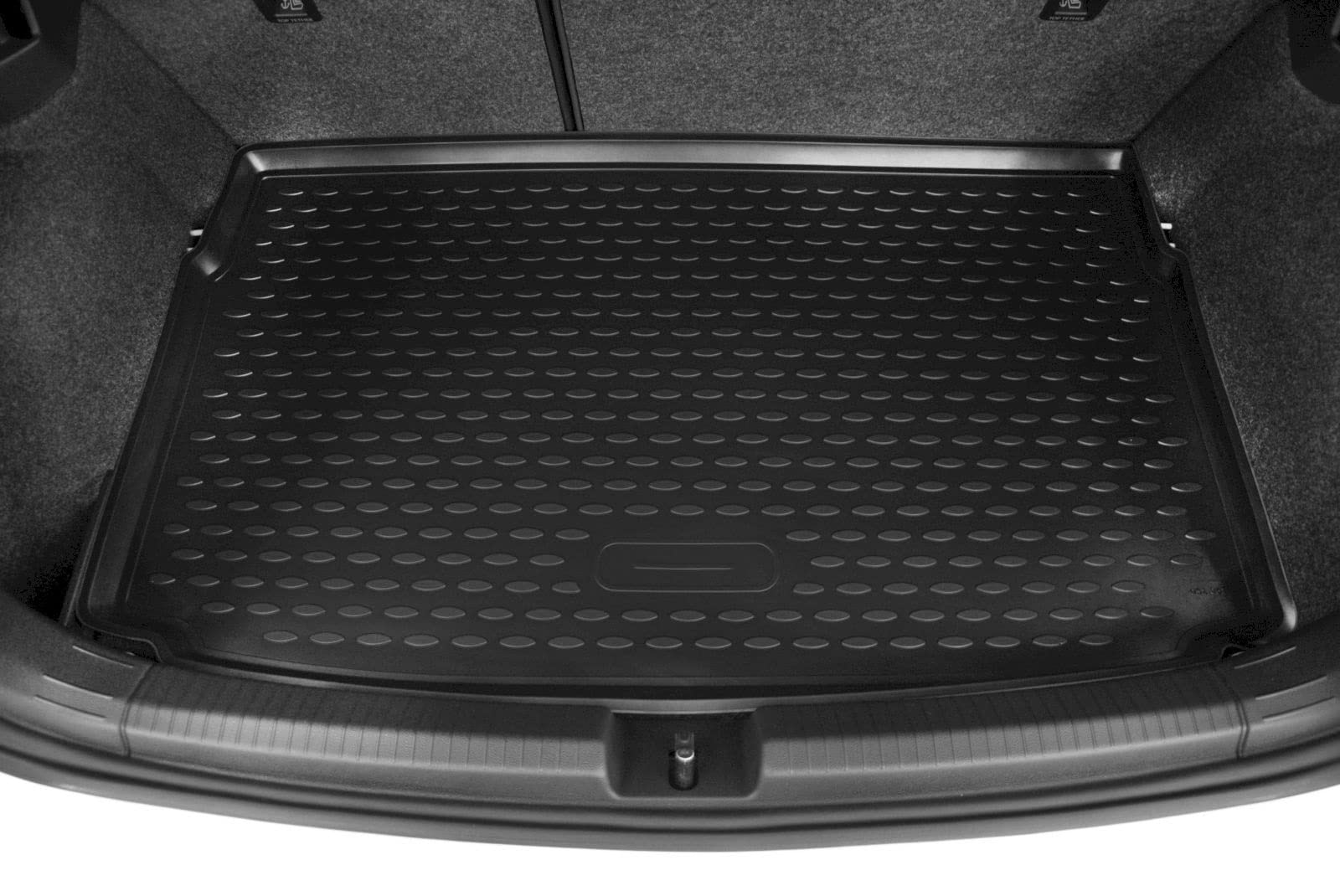J&J AUTOMOTIVE Vasca Bagagliaio in TPE Gomma per Volkswagen Polo 6 Dal 2017, Proteggi Baule con Bordo Alto 3-5 cm, Antiscivolo, Colore Nero, Premium