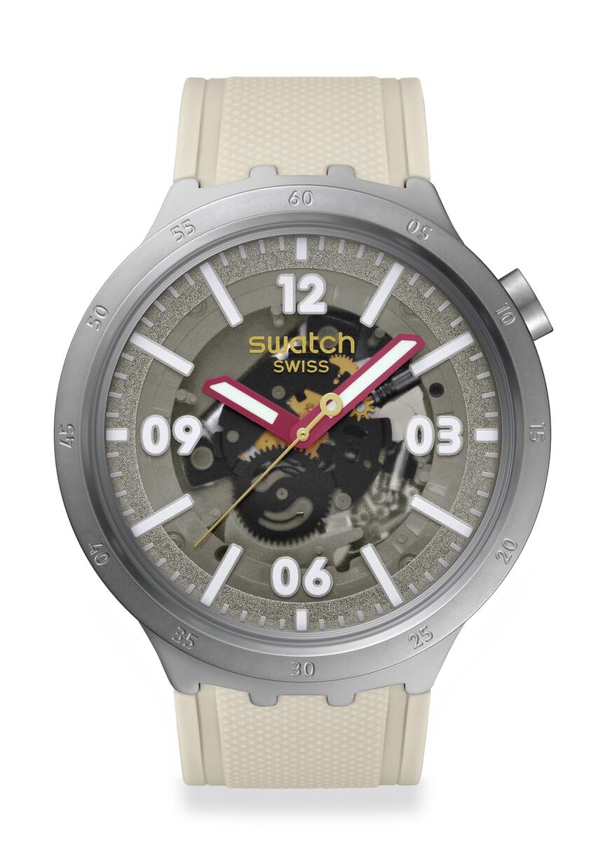 Unisex Casual Watch Beige Stainless Steel Quartz Confident Moment