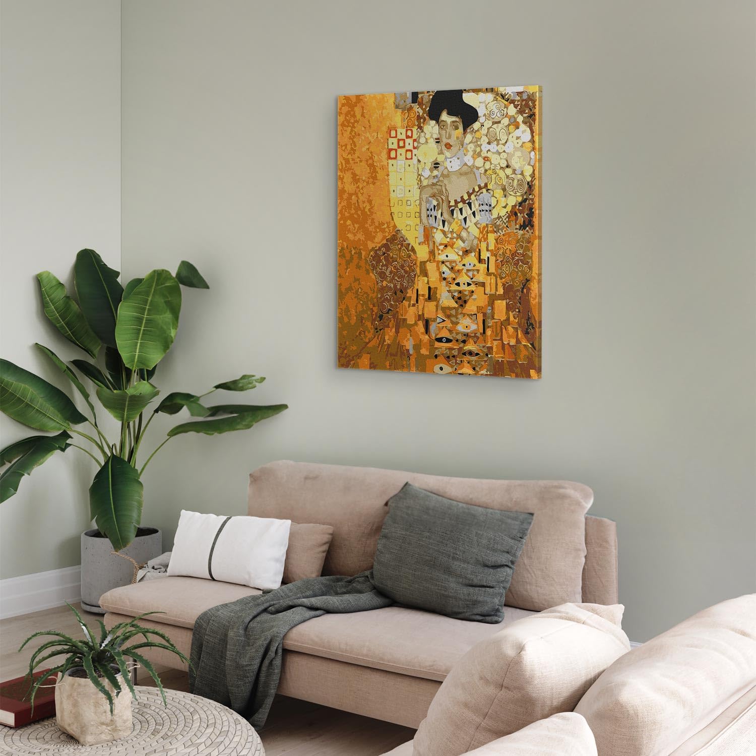 murando - Peinture par Numéros Adulte DIY 40x50 cm - Avec Cadre, Peintures Acryliques et Pinceaux - Tableau à Faire Soi-Même Loisir Créatif - Ritratto d'Adèle Bloch-Bauer et Gustav Klimt n-A-1368-d-a