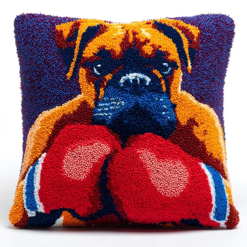 Henypt DIY Latch Hook Pillow Kits, Dog