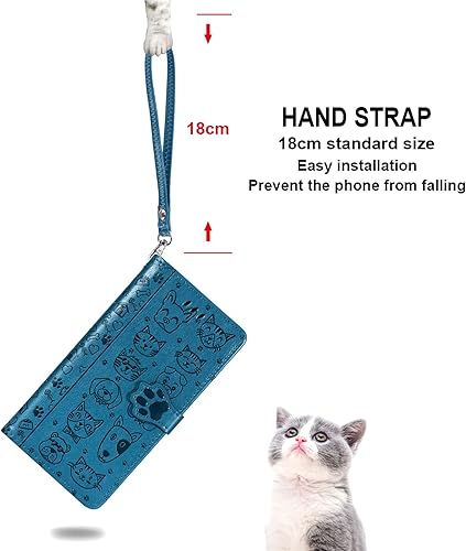 Miniatura 2 de ONV Wallet Case for OPPO A16  OPPO A54S - Cute Animal Leather Case Folio Cover with Strap Card Holder Anti-Shock Kickstand Magnet Flip Case for OPPO