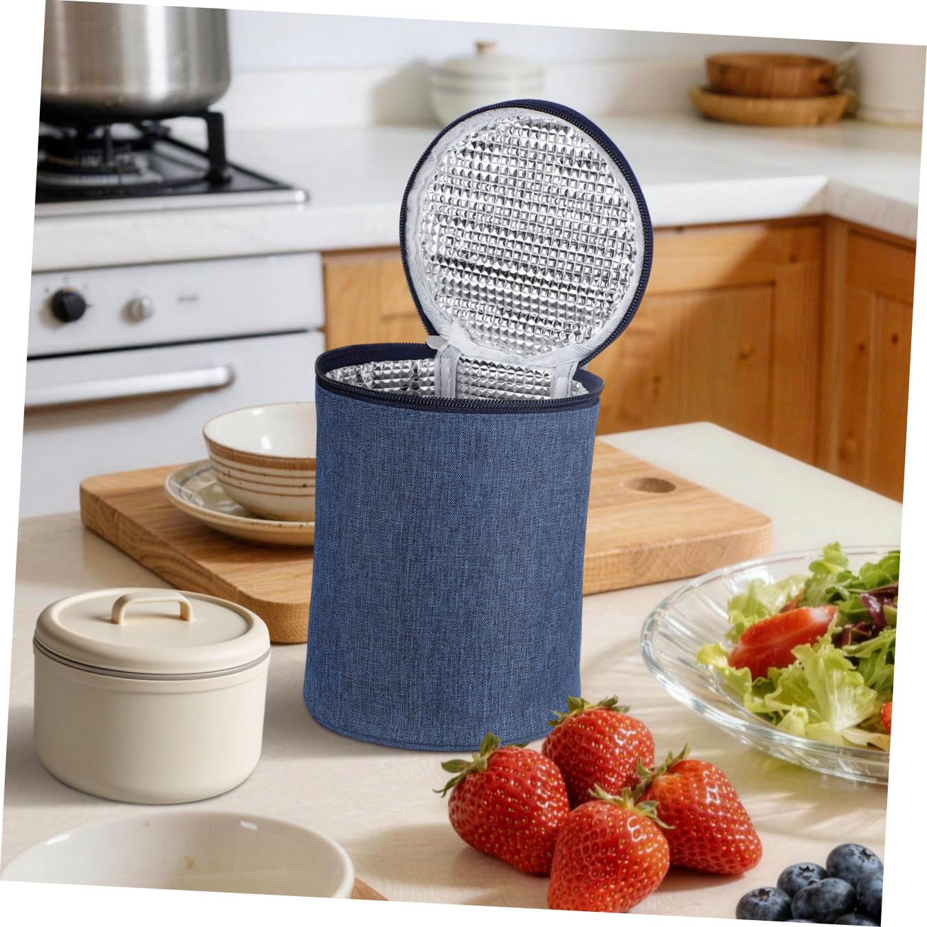 SEWACC Isotherme Portable, Porte-gobelets, Glacière Pratique pour Conserver Les Aliments Chauds, Indispensable à La Maison