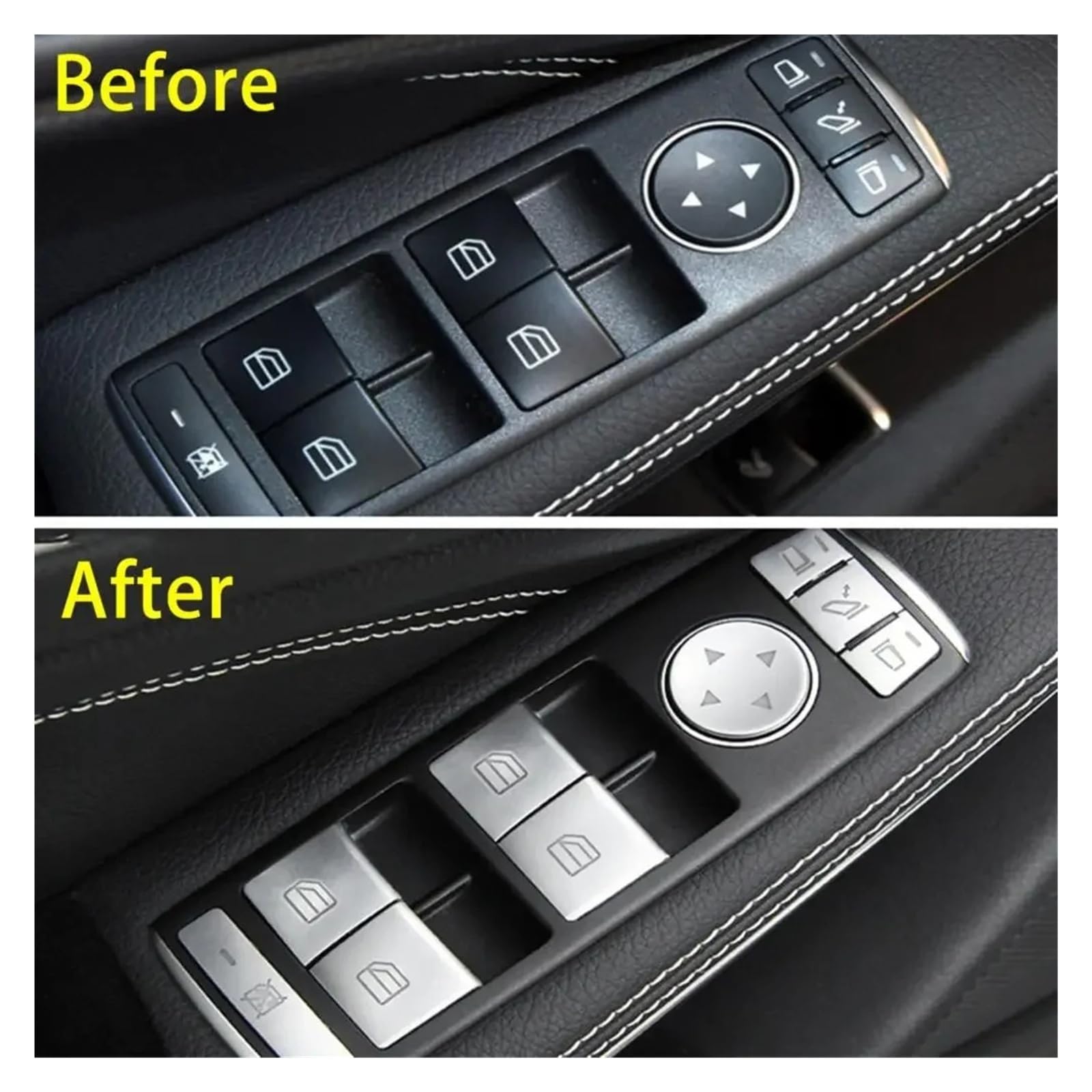 Fit For M//e//r//c//e//d//e//s b//e//n//z CLA 180 200 GLA 180 200 2013 2014 2015 2016 2017 2018 2019 14x Car Parts Window Switch Button Repair Stickers