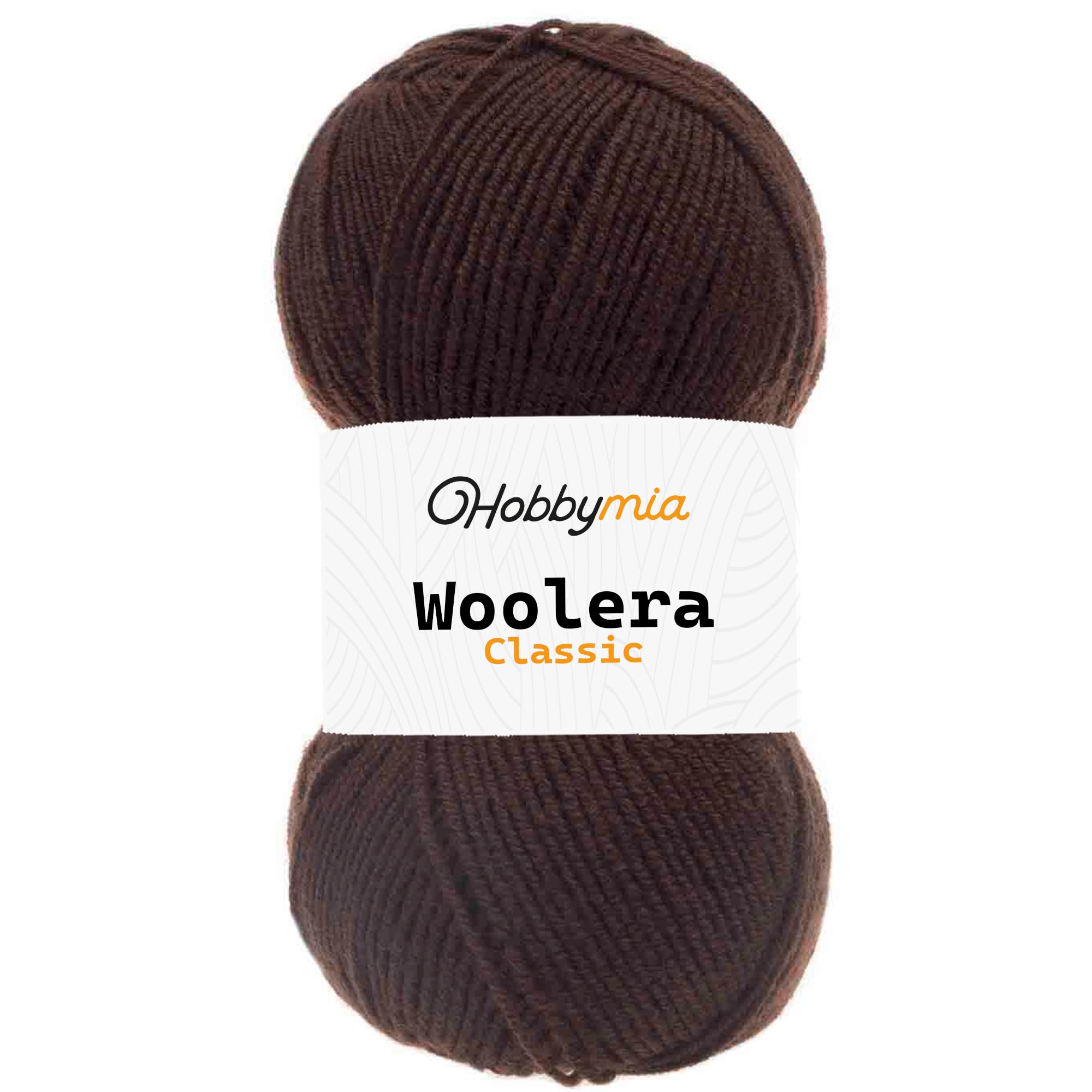 Woolera Classic Wool Yarn - 100g / 307yds - (3) DK Weight - 75% Acrylic, 25% Wool (Brown, 1 Skein)