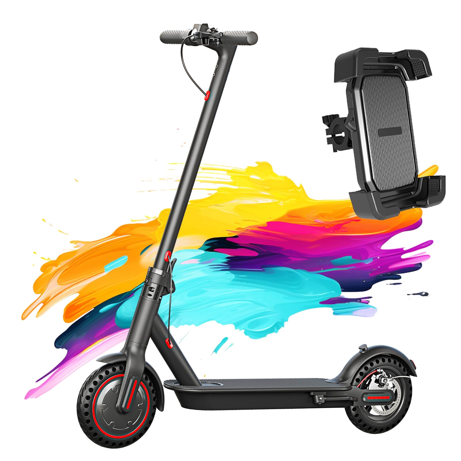 Electric Scooter Adults 8 5 Tires 19 Miles 350W Motor 19 MPH Portable Folding Commuting Electric Scooter for