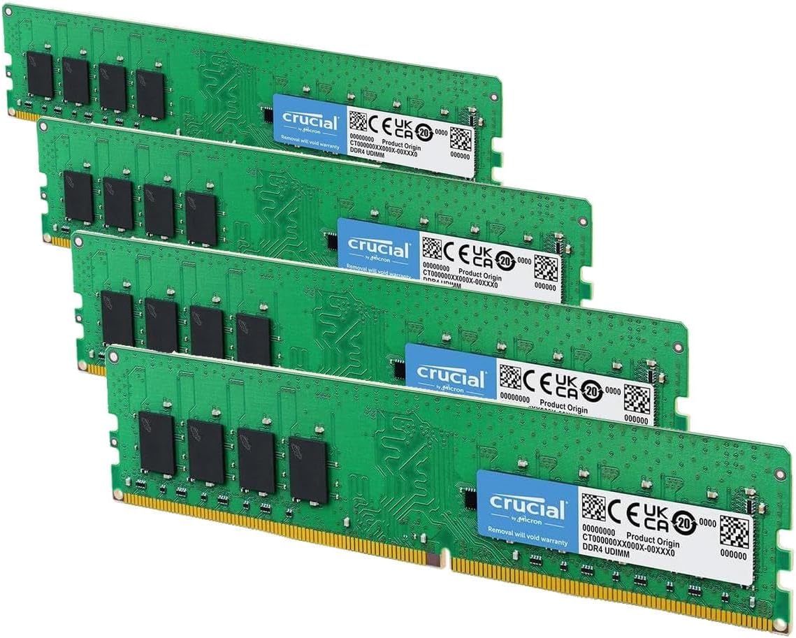 Crucial 16GB kit (8GBx2), 288-pin DIMM, DDR4 PC4-19200,