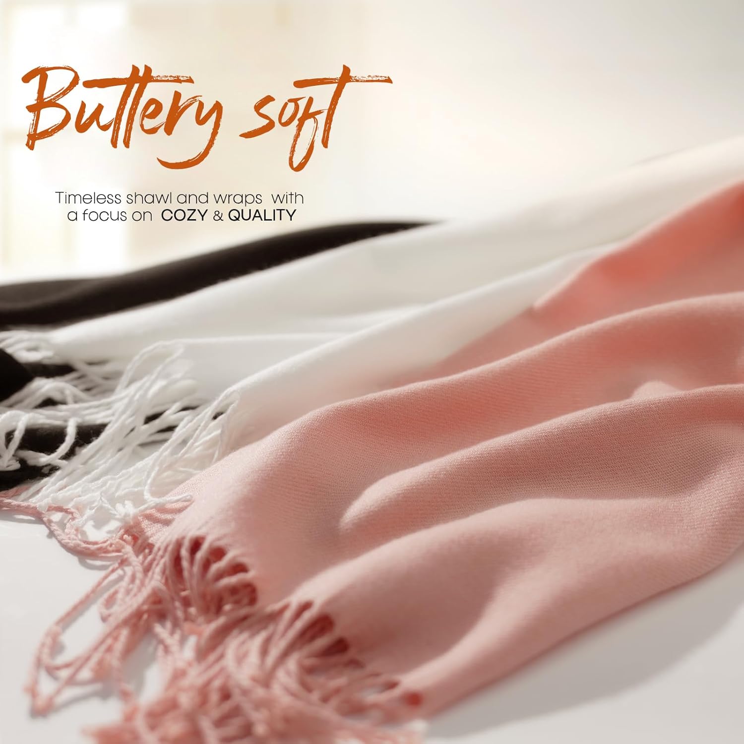 FURTALK Pashmina Shawls and Wraps for Evening Dress Women's Scarf Wedding Bride Bridesmaid Gifts Winter Scarves - Image 6