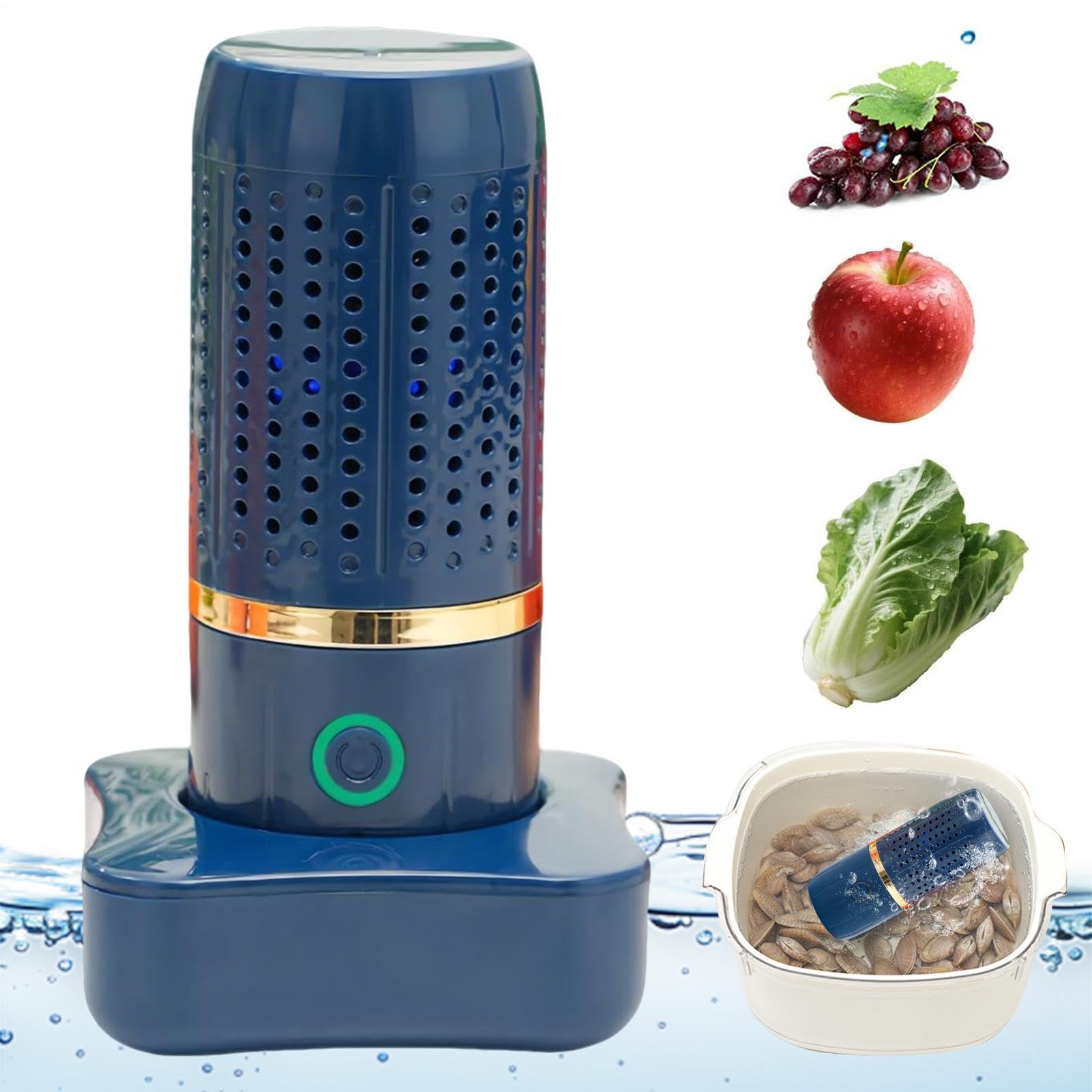 Fruit and Vegetable Washing Machine | Multifunctional USB Rechargeable Food Purifier | Kitchen Cleaning Machines | for Seafood, Rice Meat Food Cleaning Machine — view 11