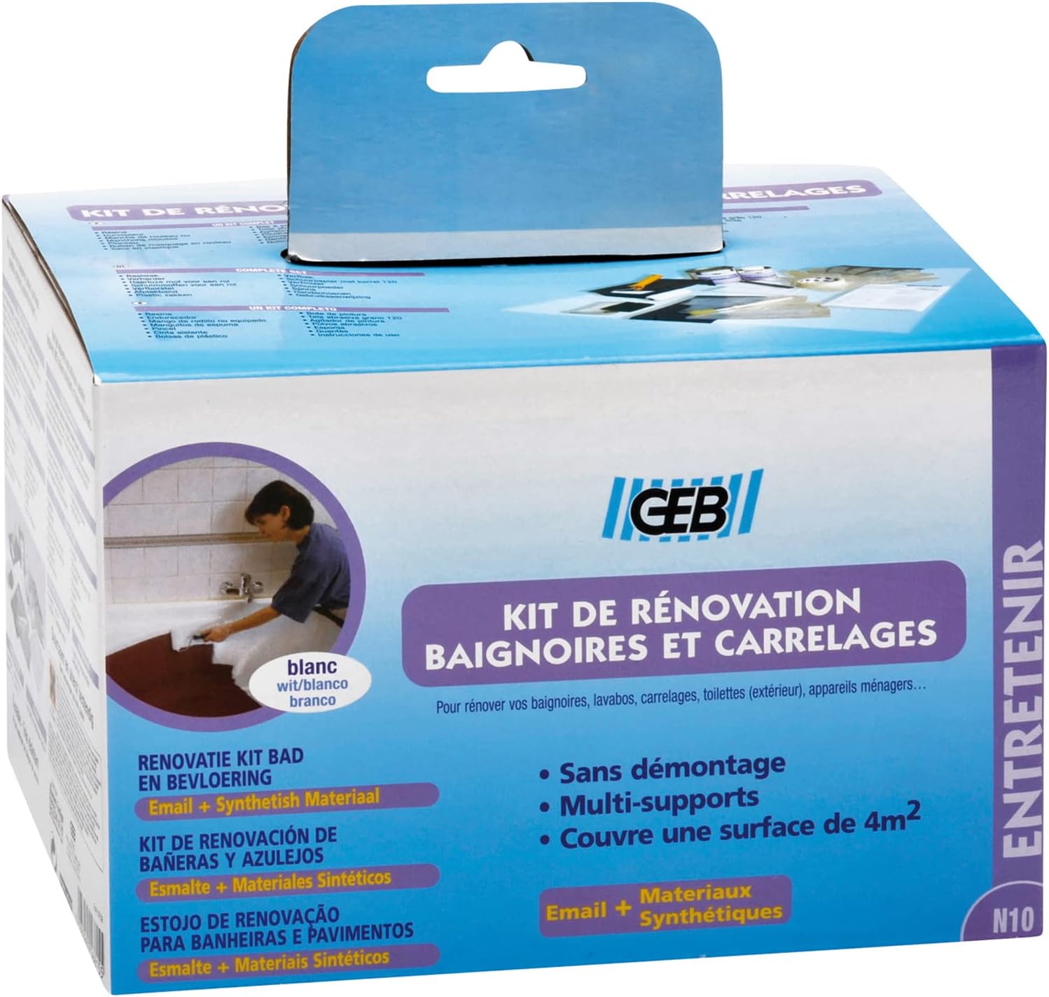 Kit Renovation Baignoire Fonte Emaillee