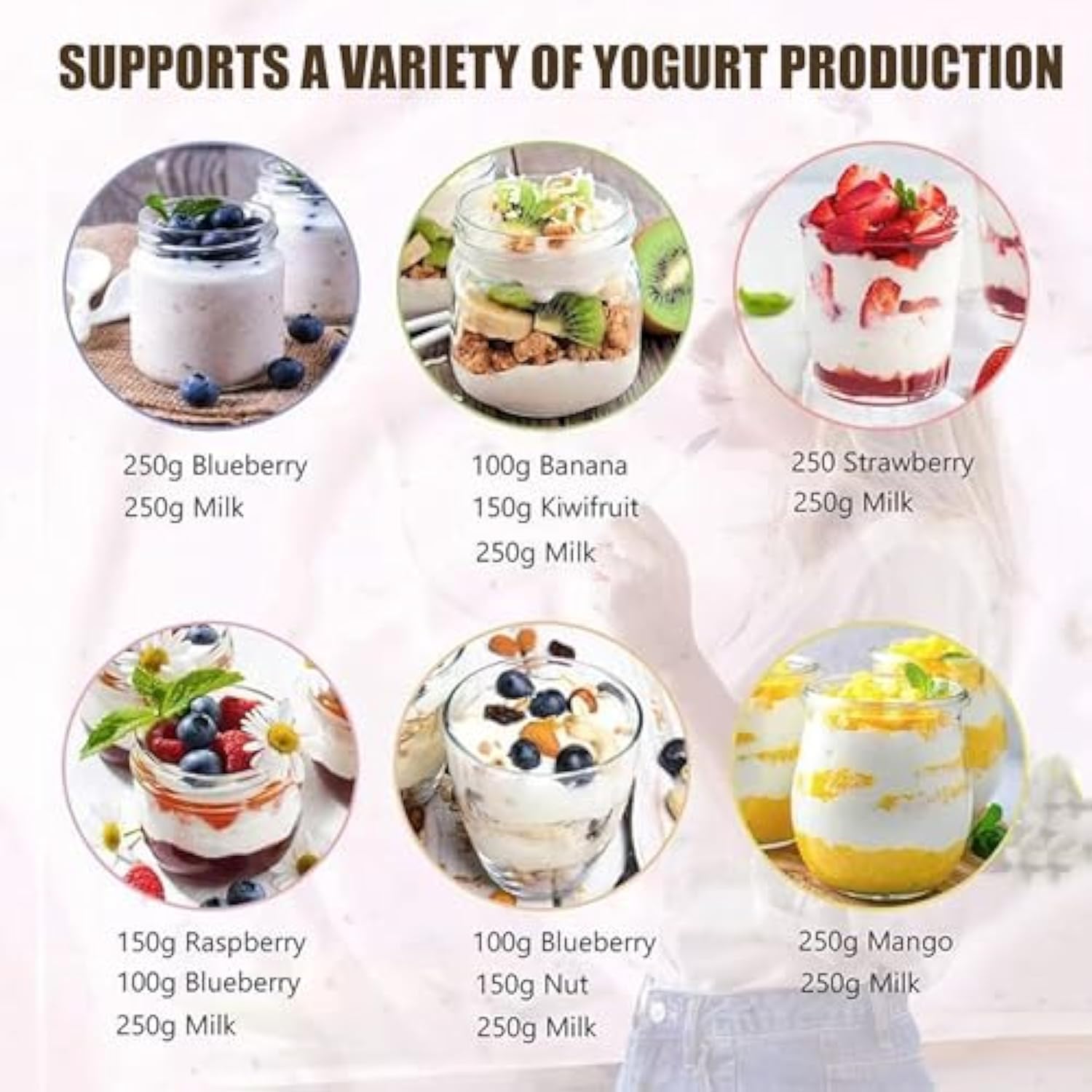 36 Hour Yogurt Maker With Digital Control - 4 Glass Jars, Makes Yogurt, Cheese & Fruit Wine