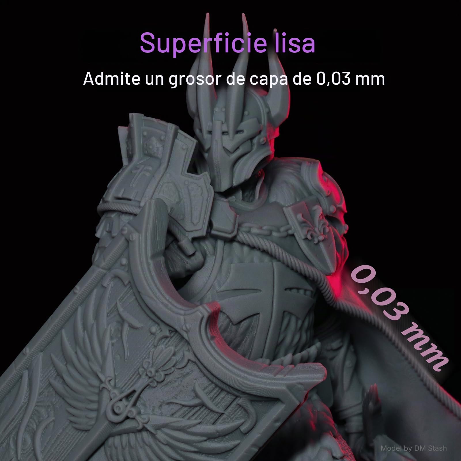 RESIONE Tough74 V2 Resina ABS Like Tipo ABS para Impresoras 3D LCD, DLP y MSLA – Alta Precisión y Resistente al Desgaste – Gris 1000g