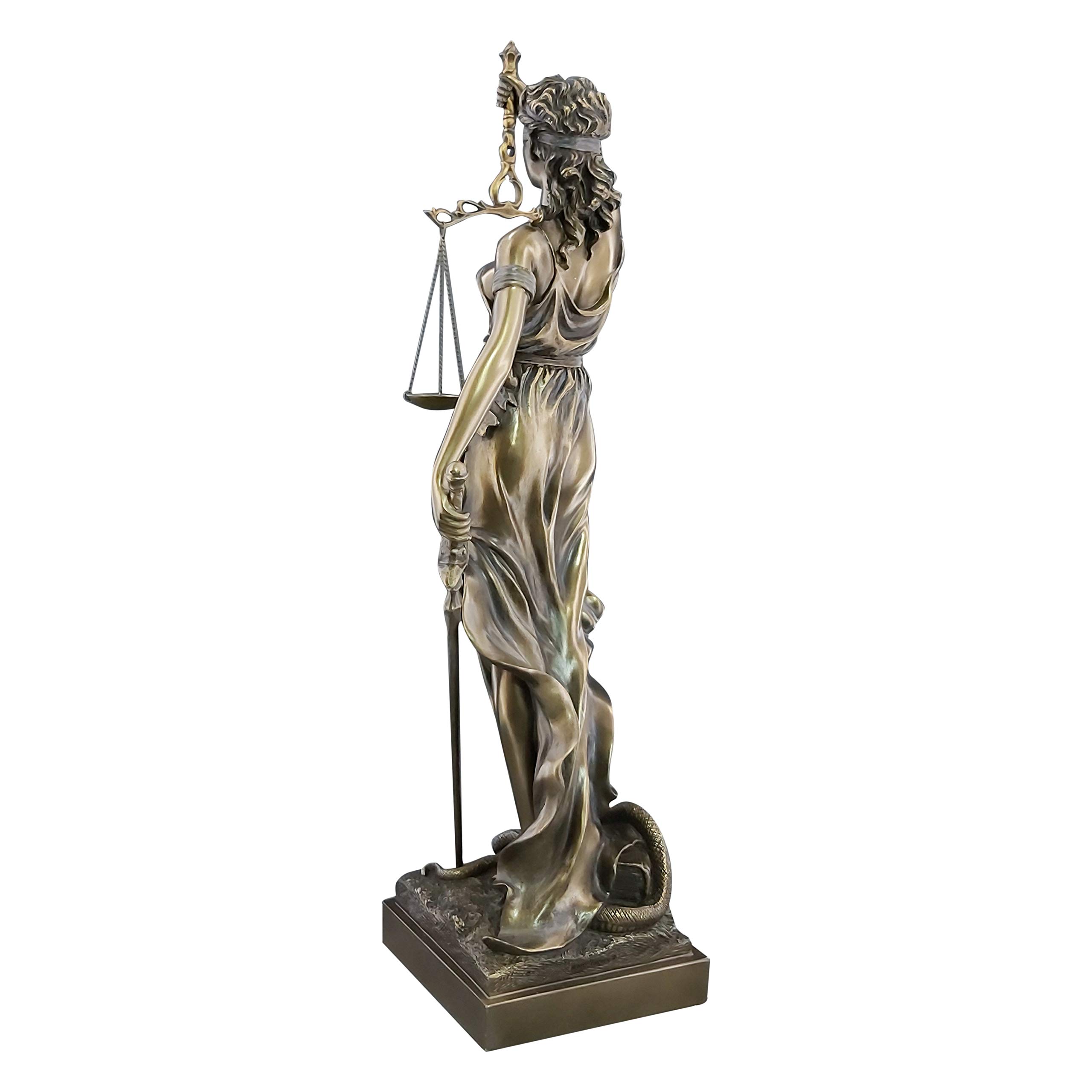 Veronese Diosa Griega Antigua Themis/Blind Lady Justice (Estatua Decorativa de Bronce/Resina/Escultura 50cm / 19.68in)