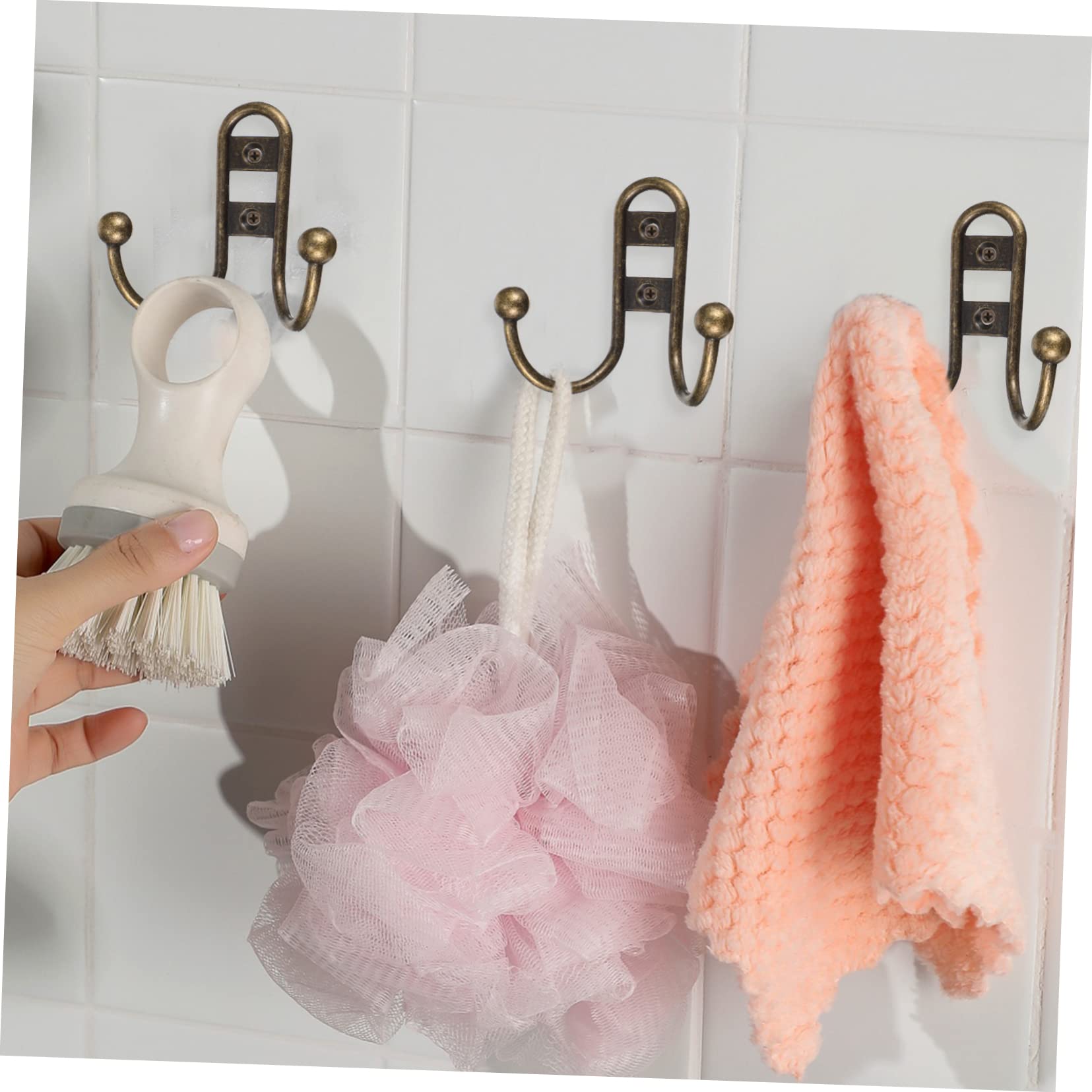 VASDEV 30 Piezas de Ganchos de baño Vintage Ganchos montados en la Pared Ganchos de Metal Gancho de Toalla de baño Ganchos de Puerta de baño Ganchos de Pared de baño Ganchos de Sombrero g