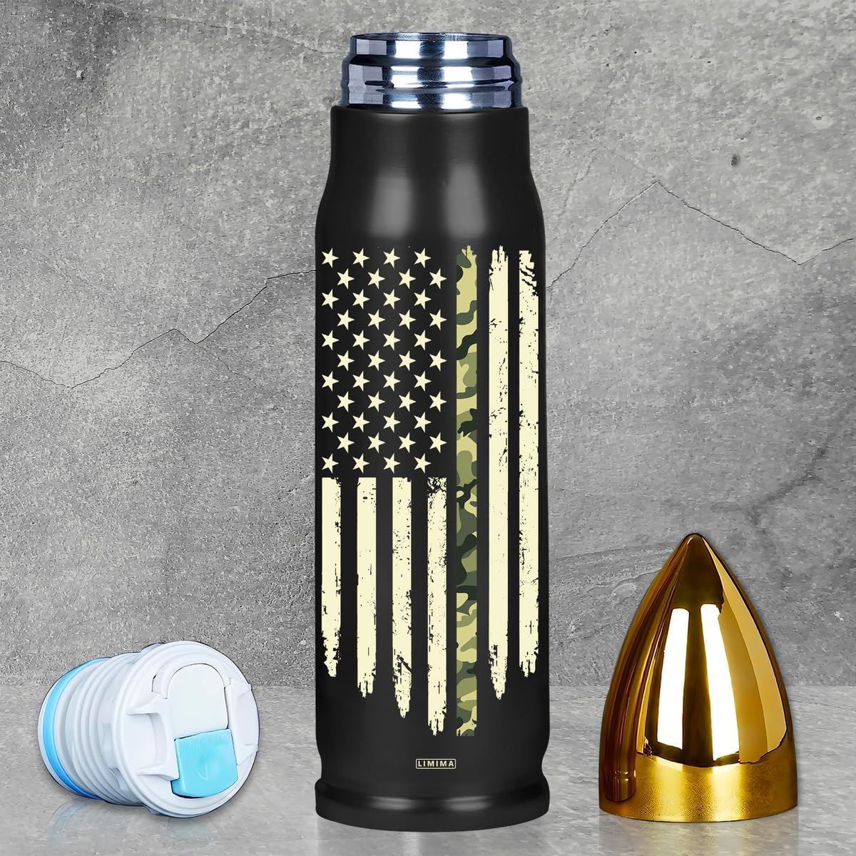 Veteran Gifts – 17oz Tumbler for Veterans, Navy, Army, Air Force, Marine Corps – Fathers Day, 250th Anniversary USA, Veterans Day, Birthday Gift for Men