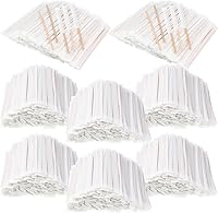 Vista 9 de 2000 agitadores de café de madera envueltos individualmente, palitos desechables de extremo redondo, agitadores de madera a granel para cócteles