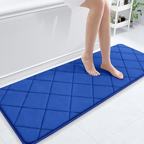 Miniatura 213 de OLANLY Tapete de baño de espuma viscoelástica de 24 x 16 pulgadas, ultra suave y absorbente, lavable a máquina, cómodo tapete de baño para suelo de
