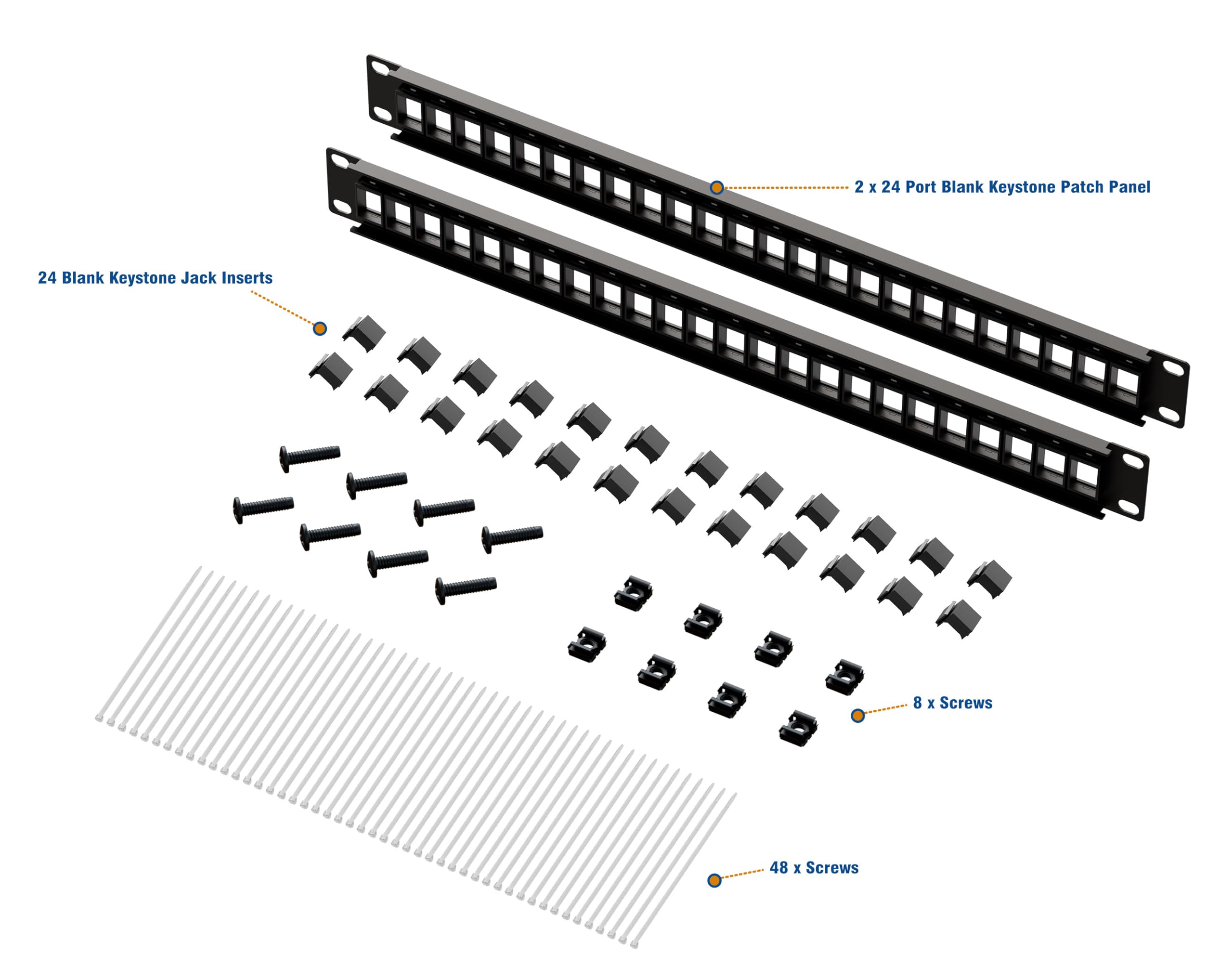 Keystone Patch Panel Drawing.pdf Snapklik.com : Iwillink Blank Keystone Patch Panel 24 Port