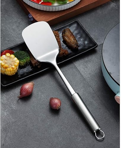 Miniatura 3 de Berglander - Espátulas de acero inoxidable, espátula sólida, espátula de barbacoa, espátula de metal para cocinar, espátulas de cocina para