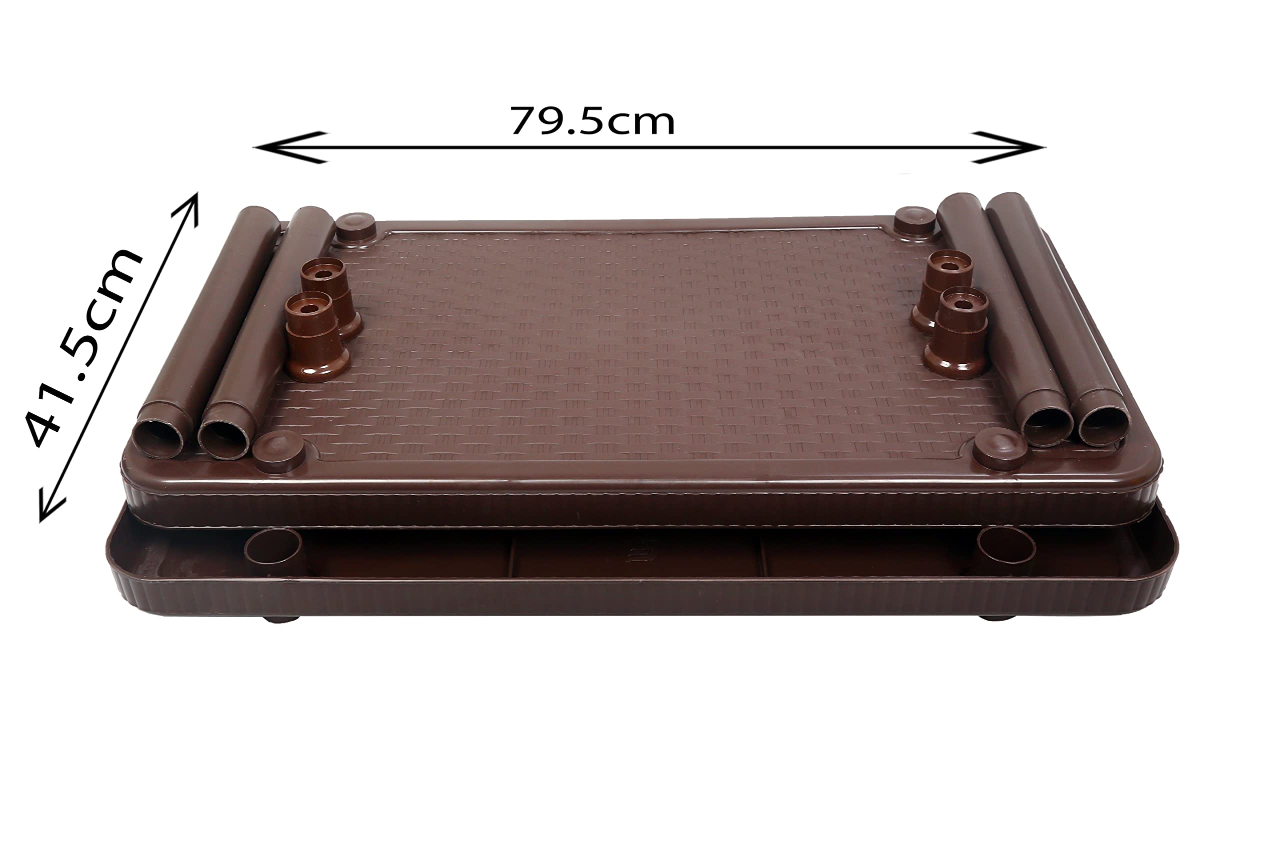 Esquire Plastic Brown Coffee/Center/Living Room Table