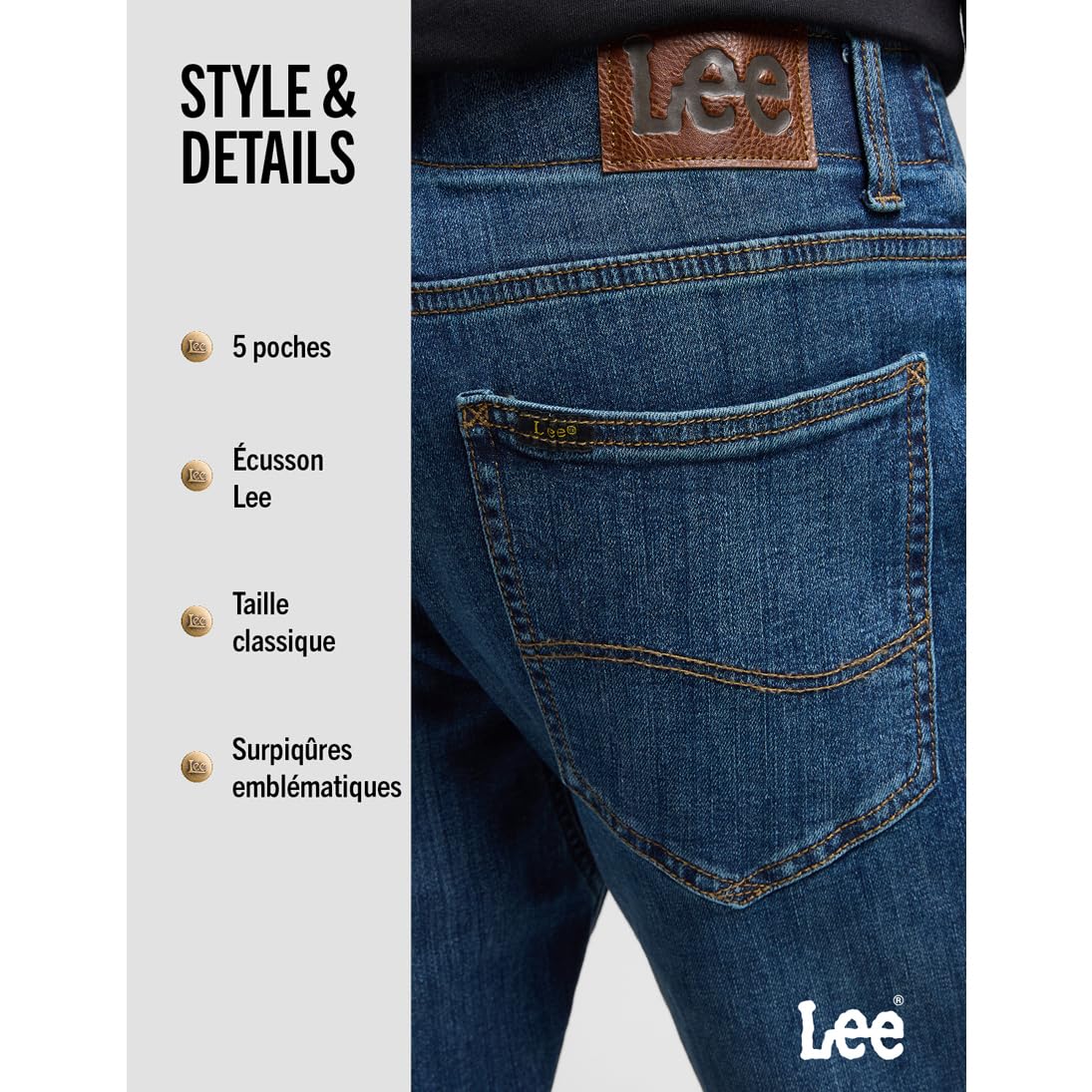 Lee Straight Fit Xm Jeans Homme