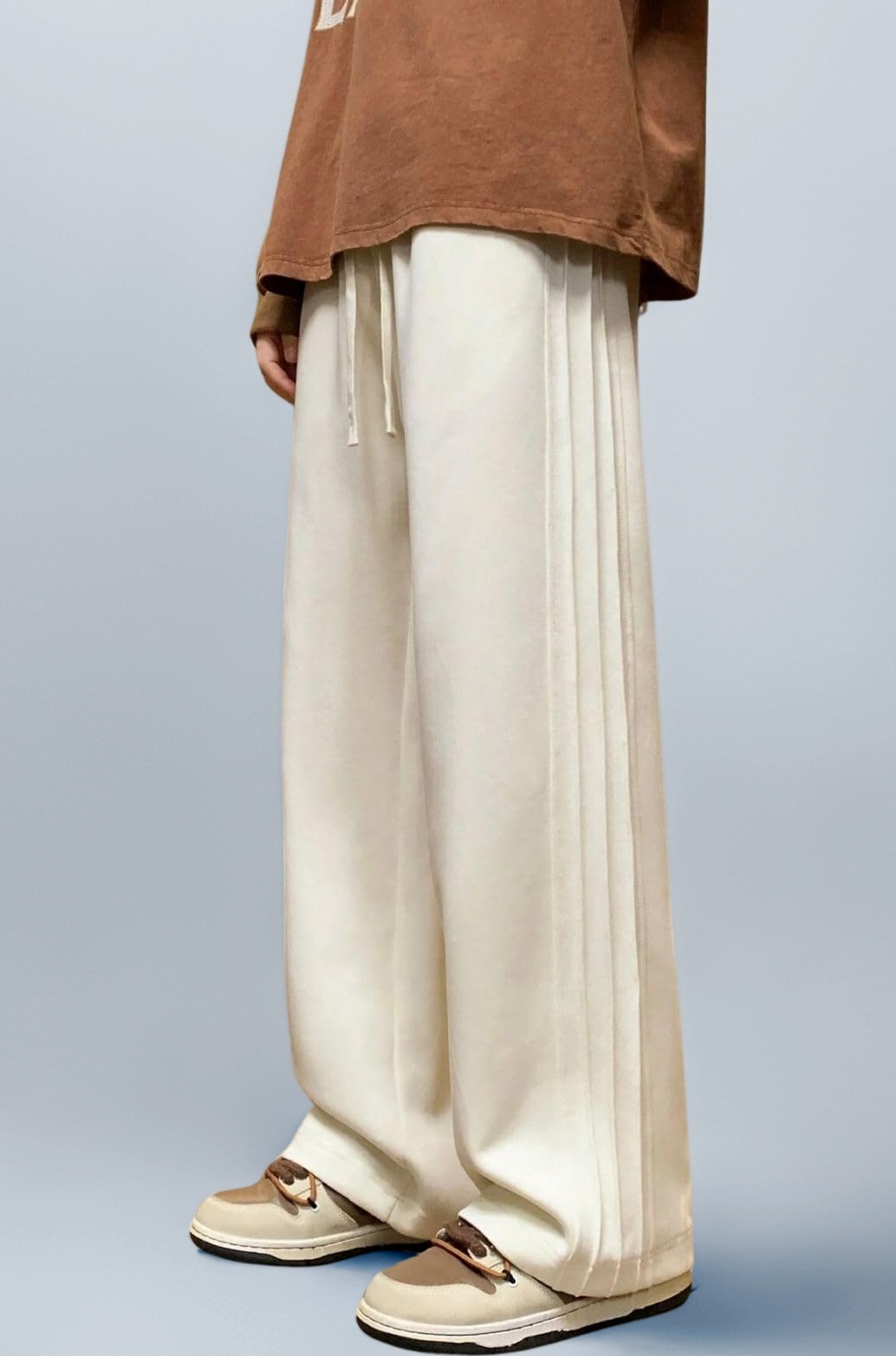 Lycra Track Pants for Men – Stretchable Loose Fit Gym Joggers | Korean Style Workout | Loose Mid Rise Trouser (Available in Plus Size)