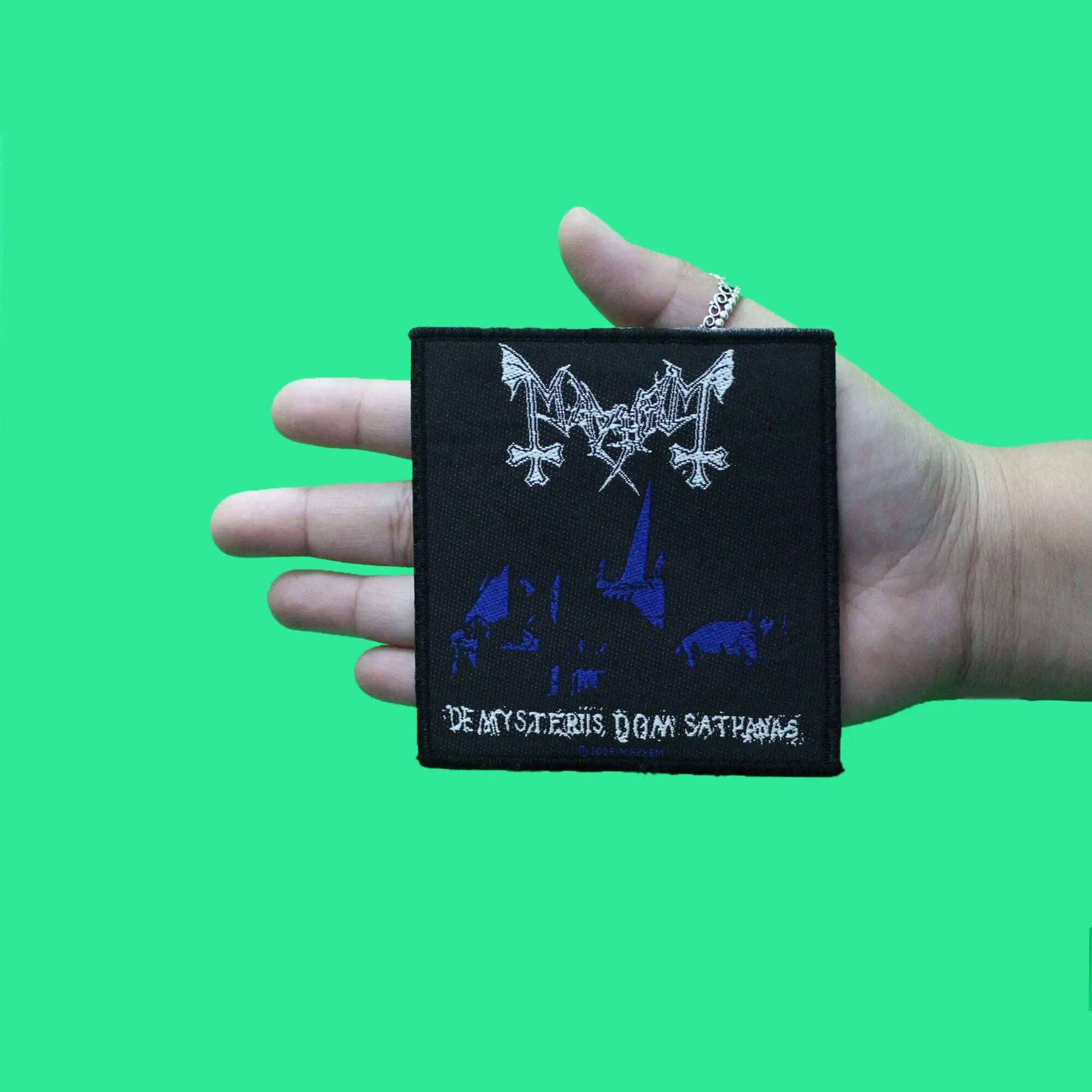 Amazon.com: Mayhem De Mysteriis Patch Album Art Black Metal Band
