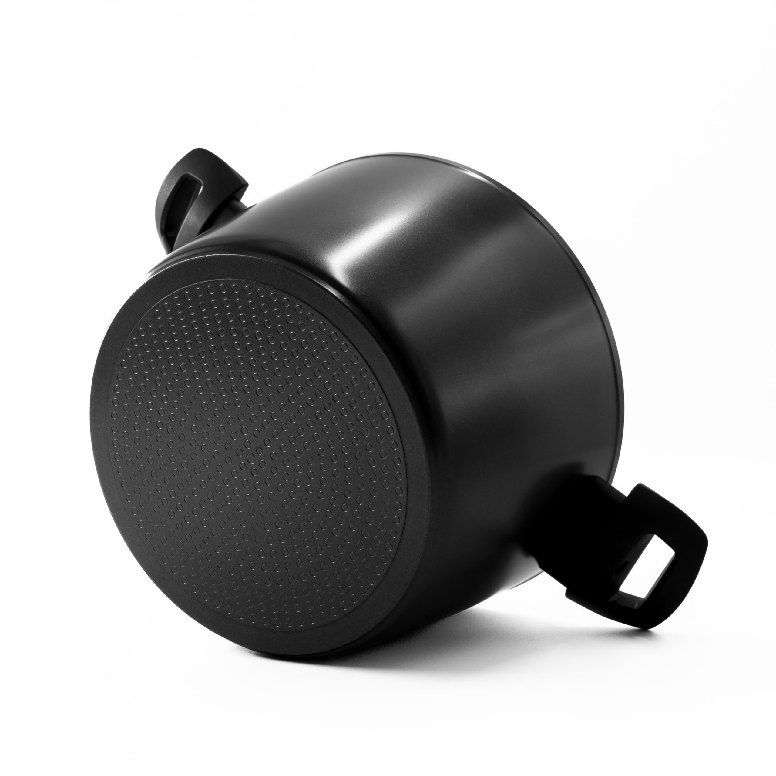 Zanetti Evolution Pentola 20 cm Diametro, Pentola per Induzione, Fondo Antiaderente, Pentola Alta Tutti i Piani Cottura, Impugnatura Comoda, Colore Nero