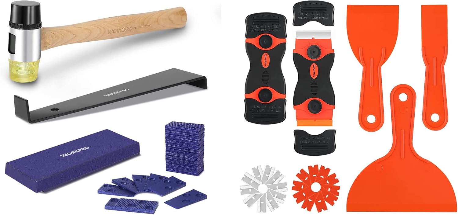 WORKPRO Laminate Wood Flooring Installation Kit & ValueMax 2Pack Razor