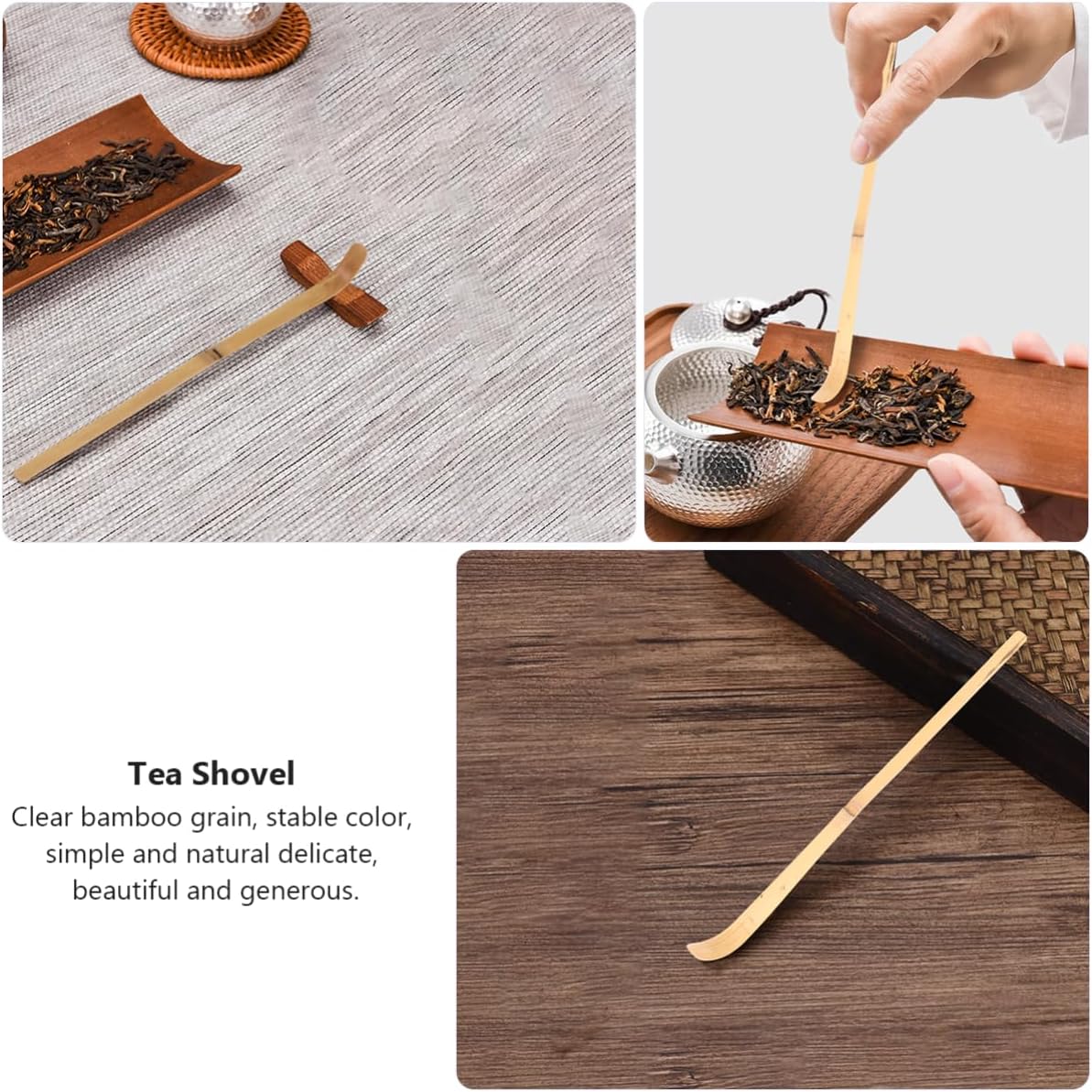 2Pcs Tea Scoop Tea Tools for and Traditional Tea Ceremony Lightweight Natural Tea Accessories and Compact Design